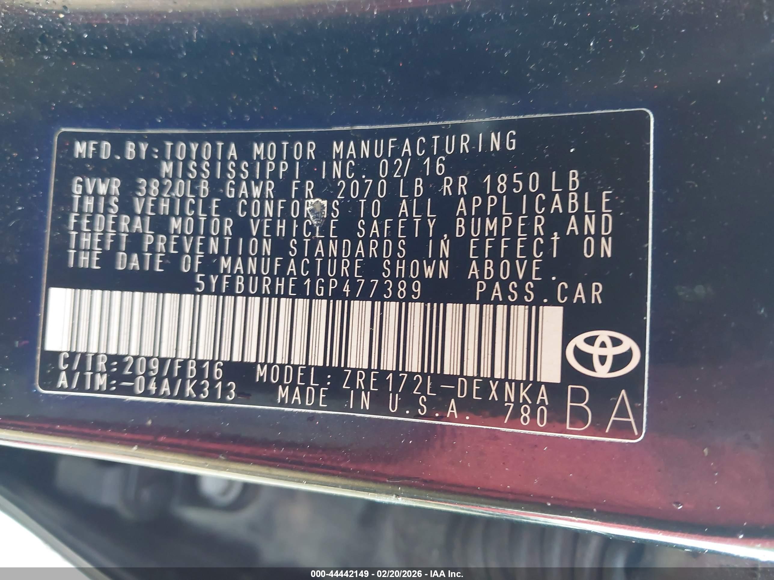 TOYOTA COROLLA image 9