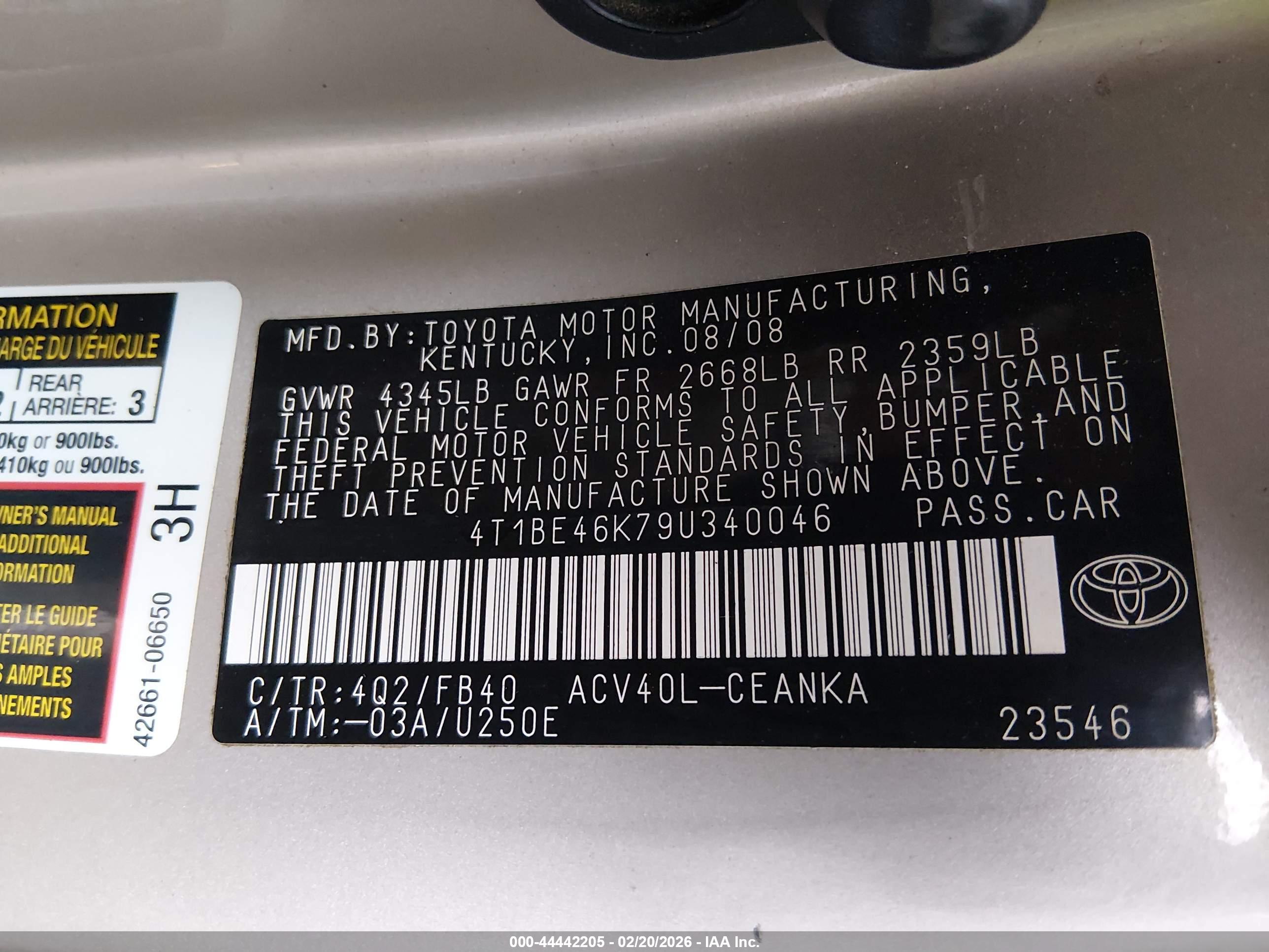 TOYOTA CAMRY image 9