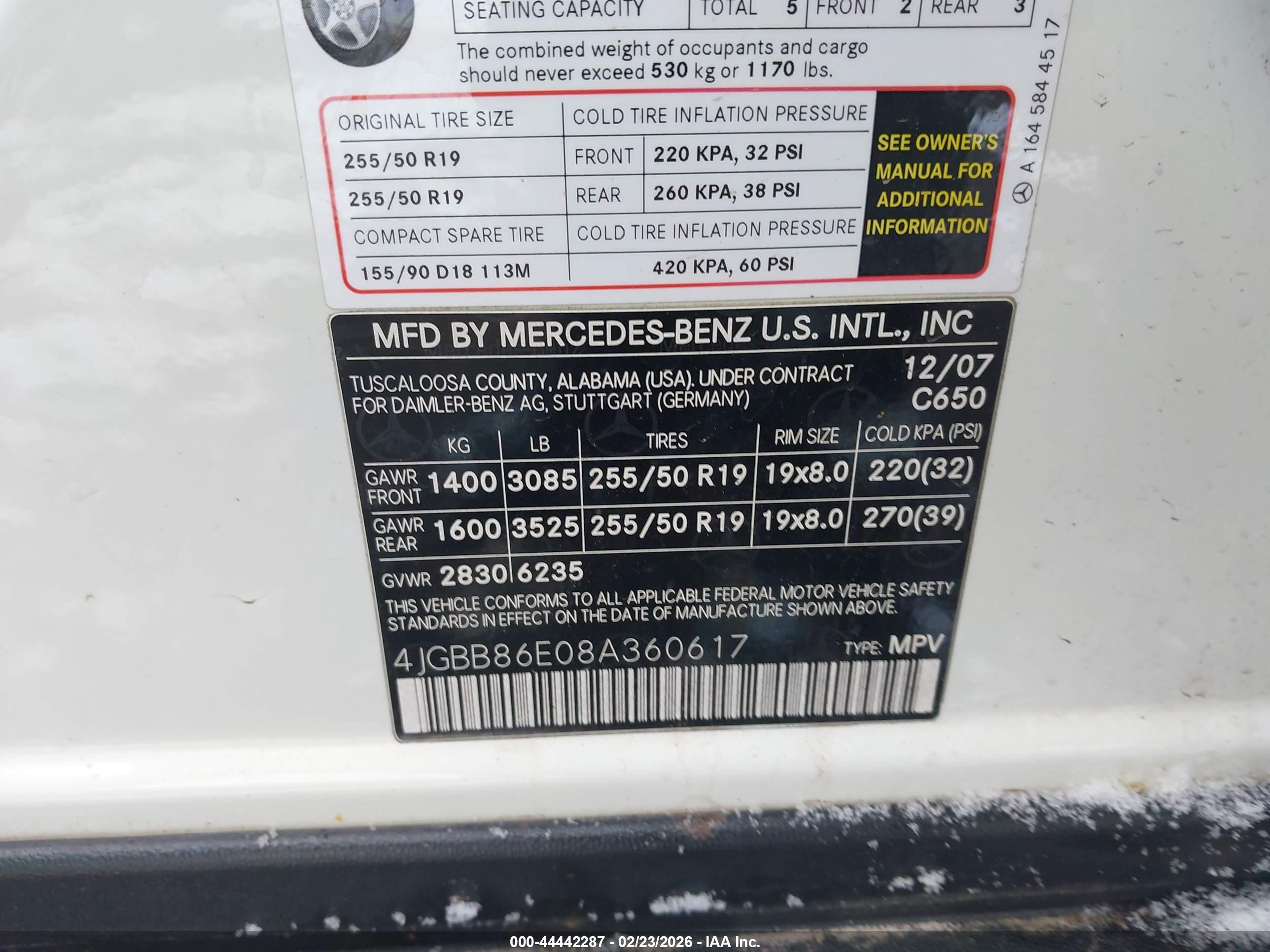 MERCEDES-BENZ ML image 9