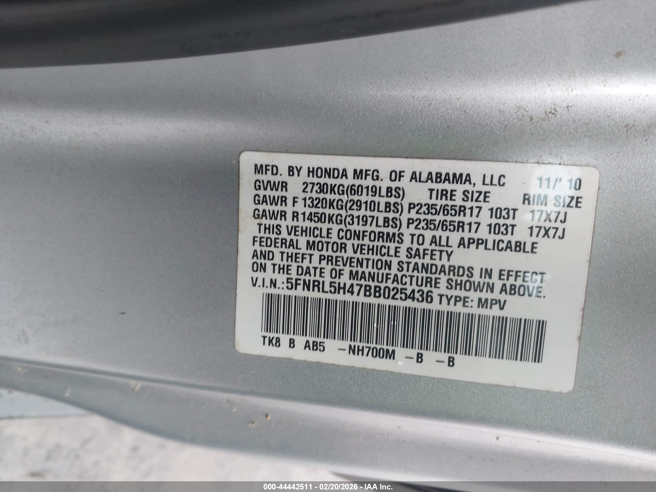 HONDA ODYSSEY image 9