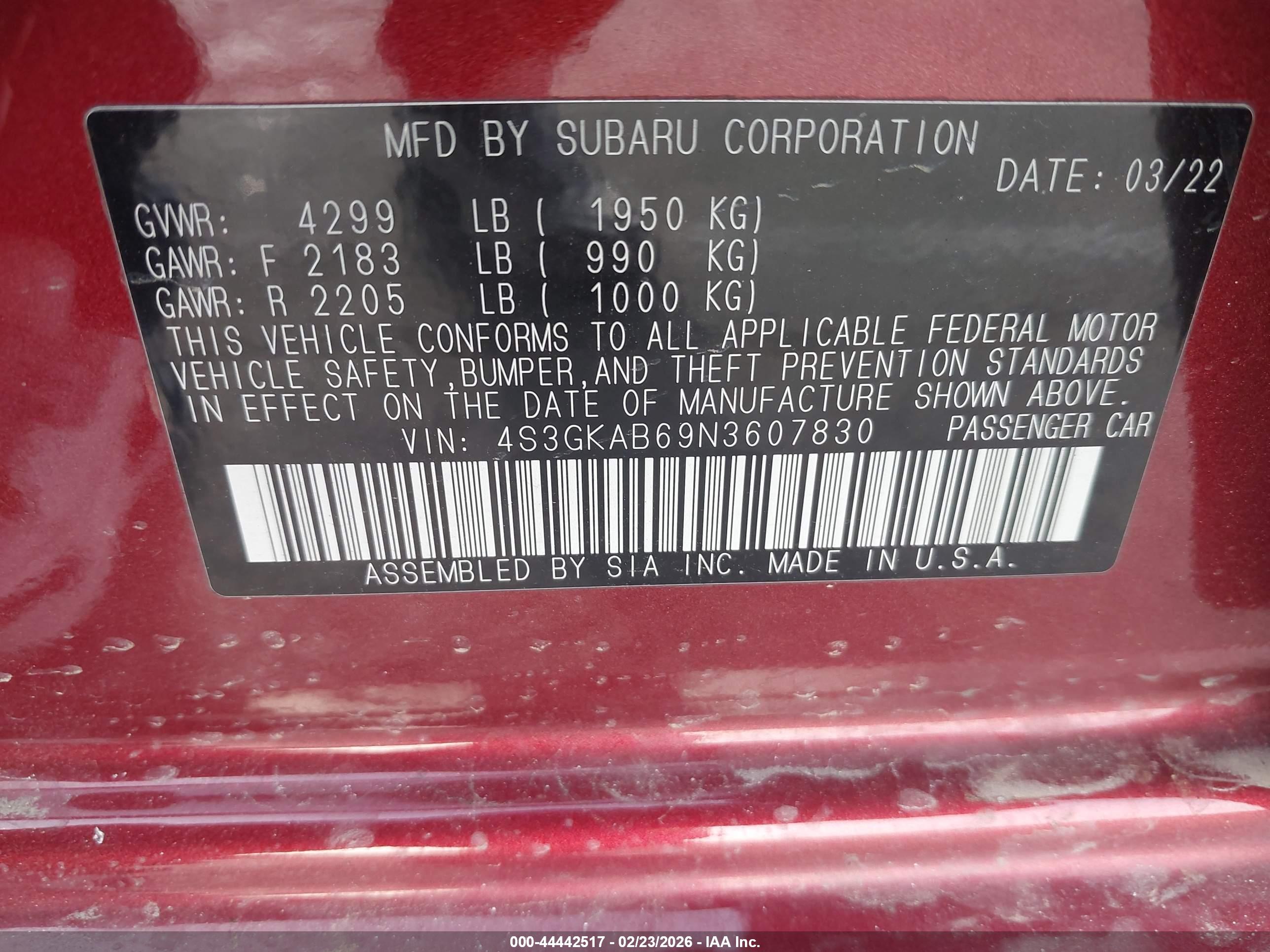 SUBARU IMPREZA image 9