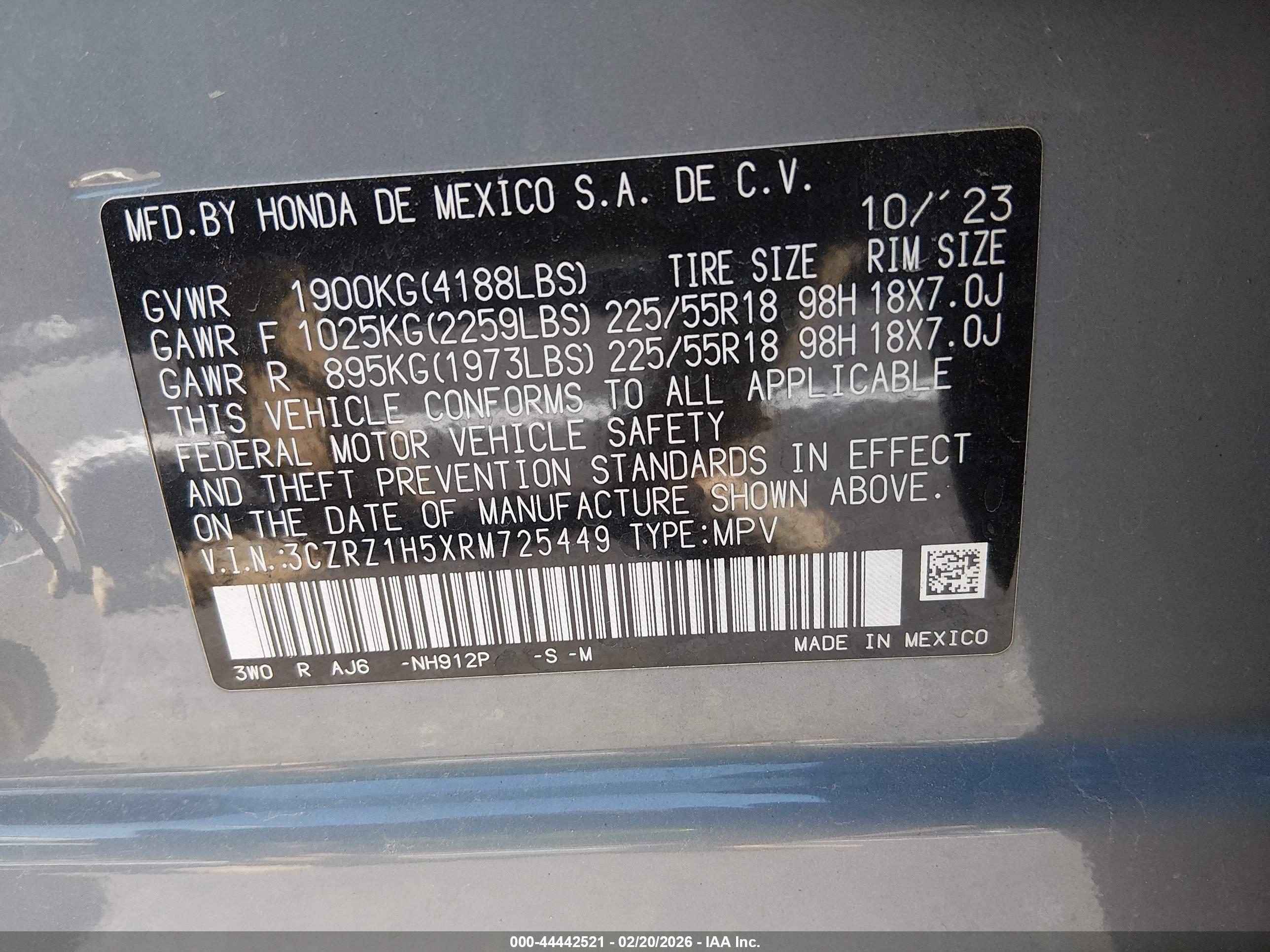 HONDA HR-V image 9