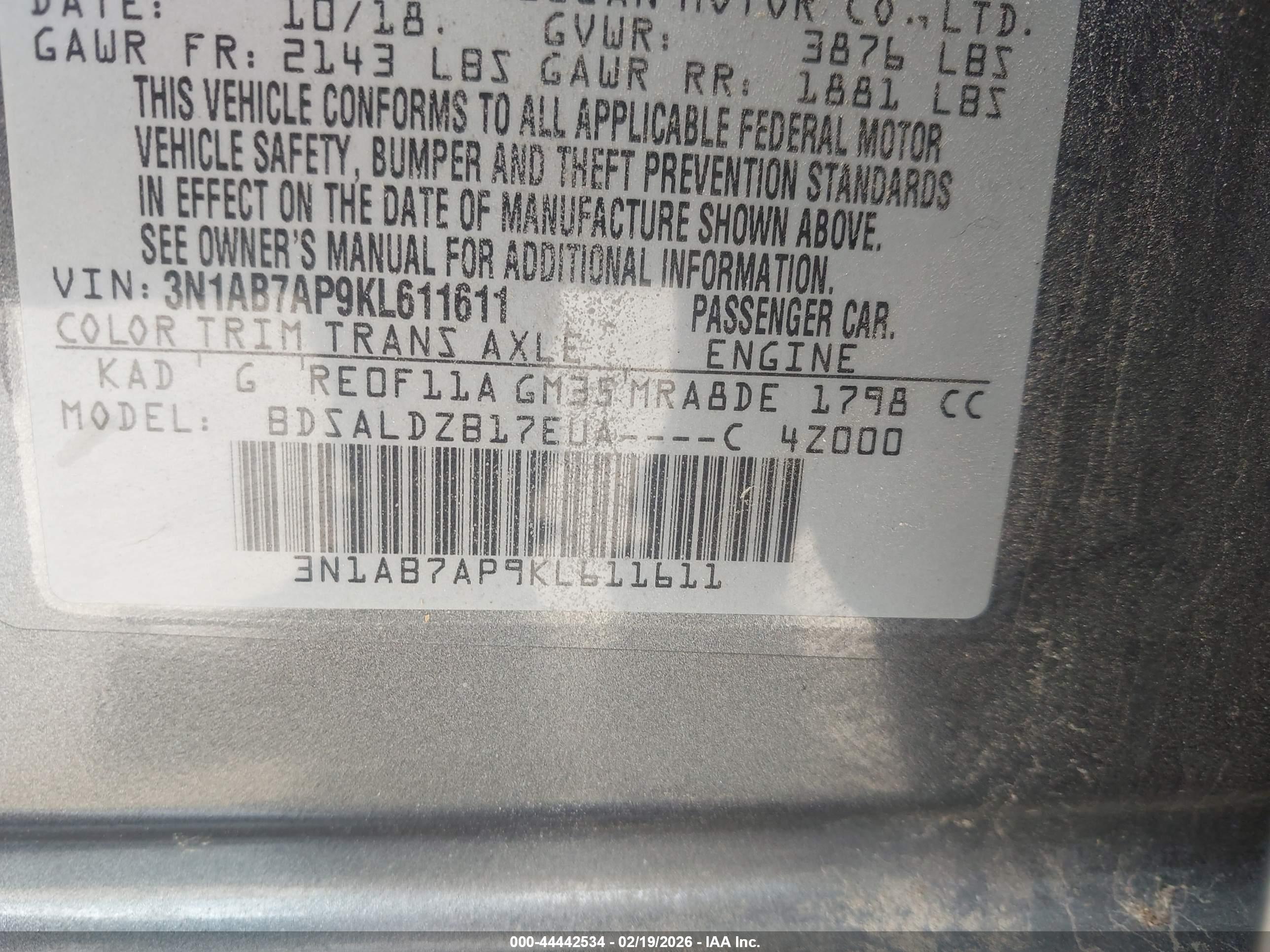 NISSAN SENTRA image 9