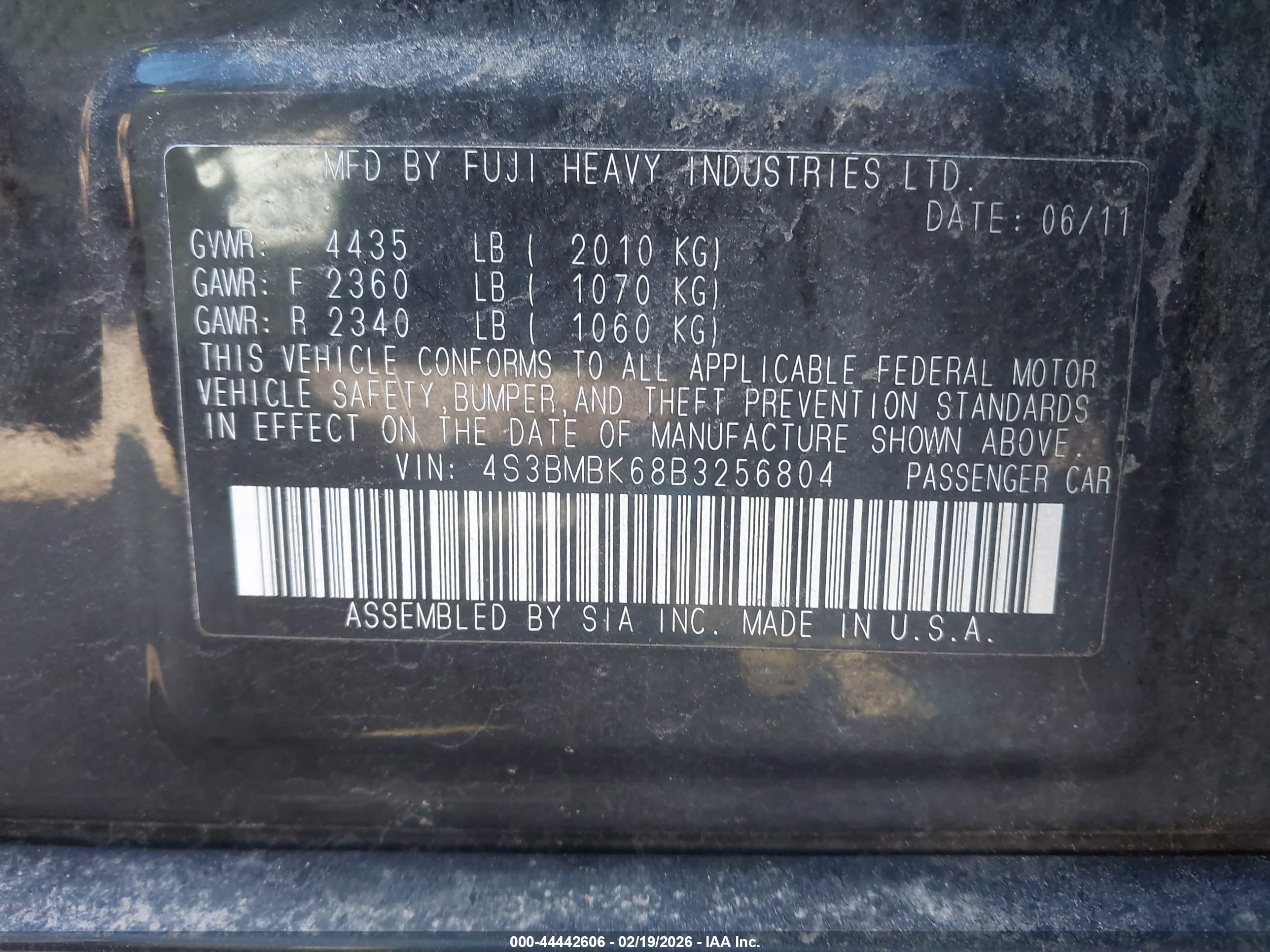 SUBARU LEGACY image 9