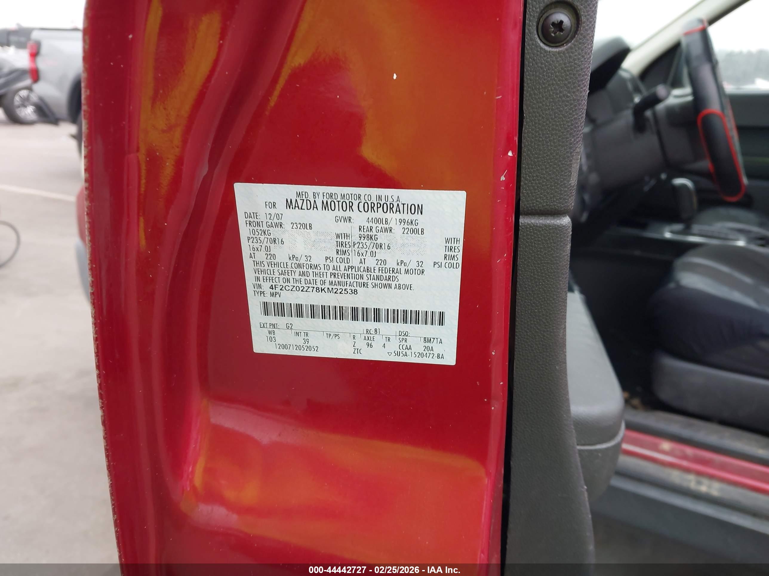 MAZDA TRIBUTE image 9
