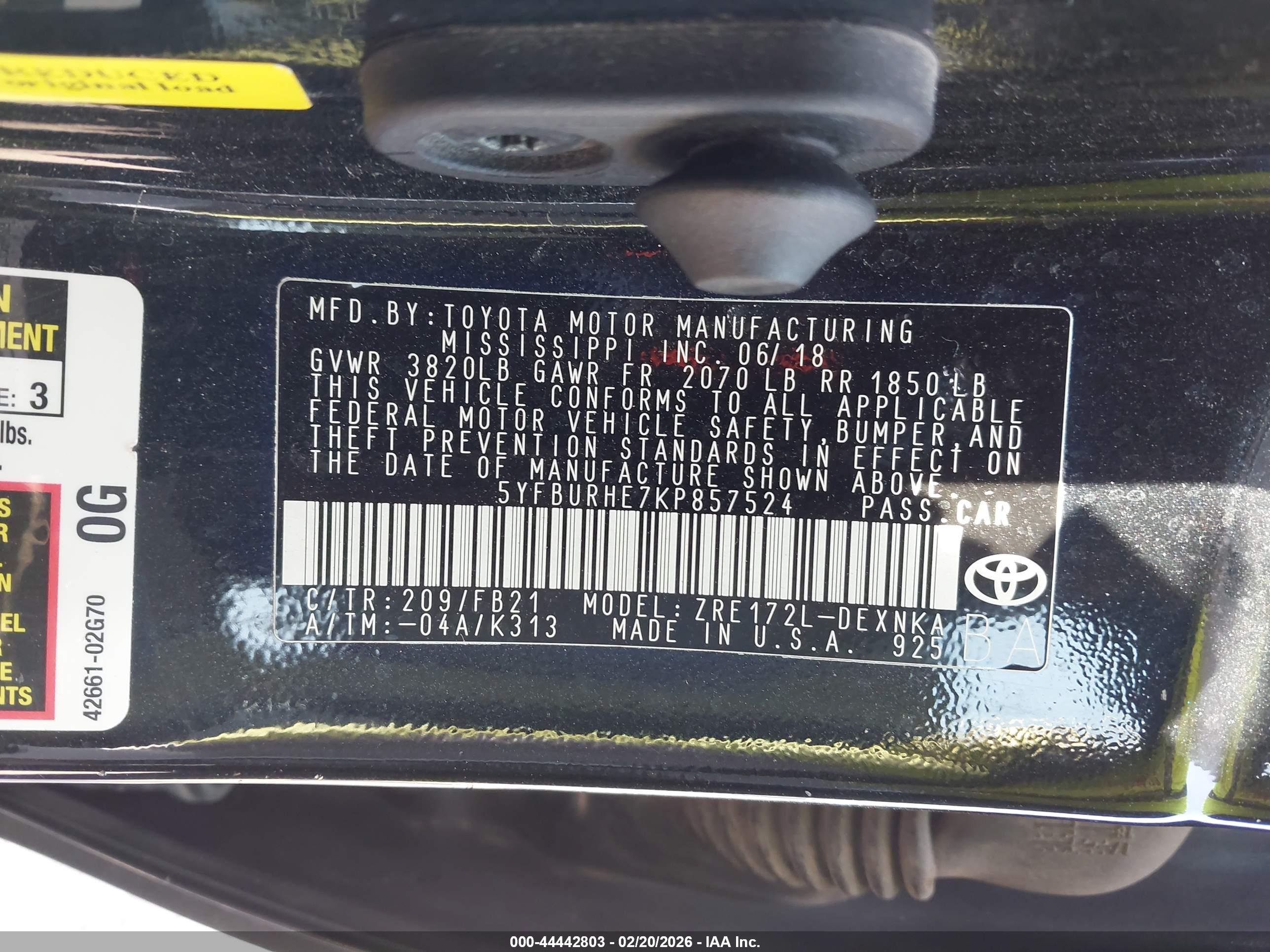 TOYOTA COROLLA image 9