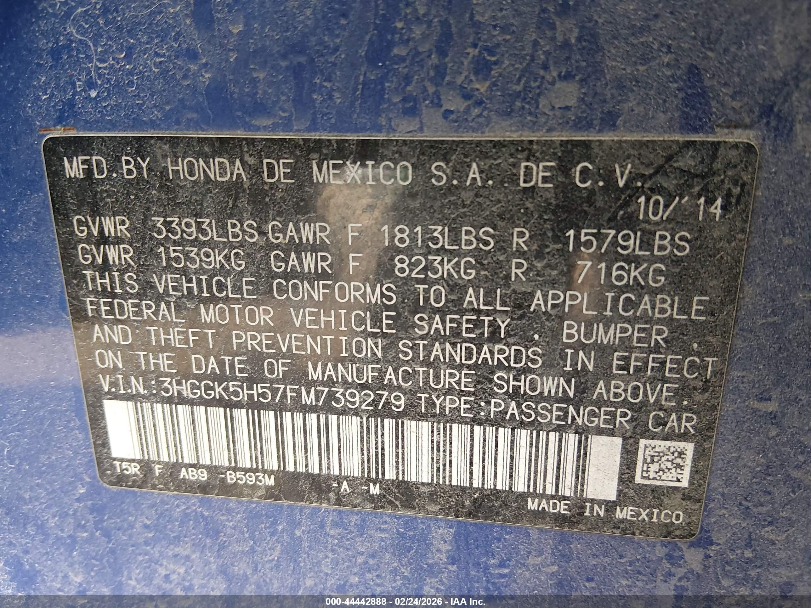 HONDA FIT image 9