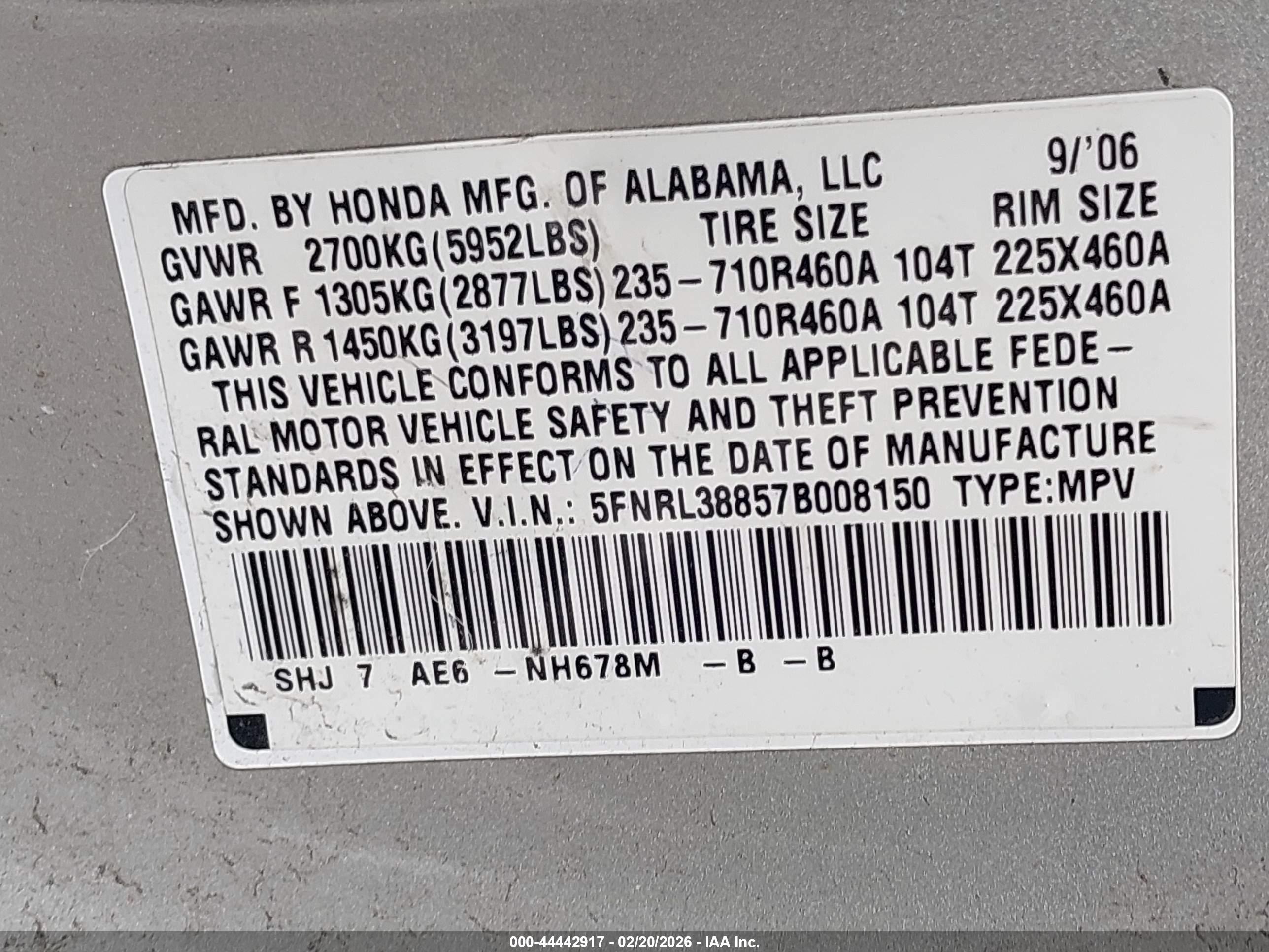 HONDA ODYSSEY image 9