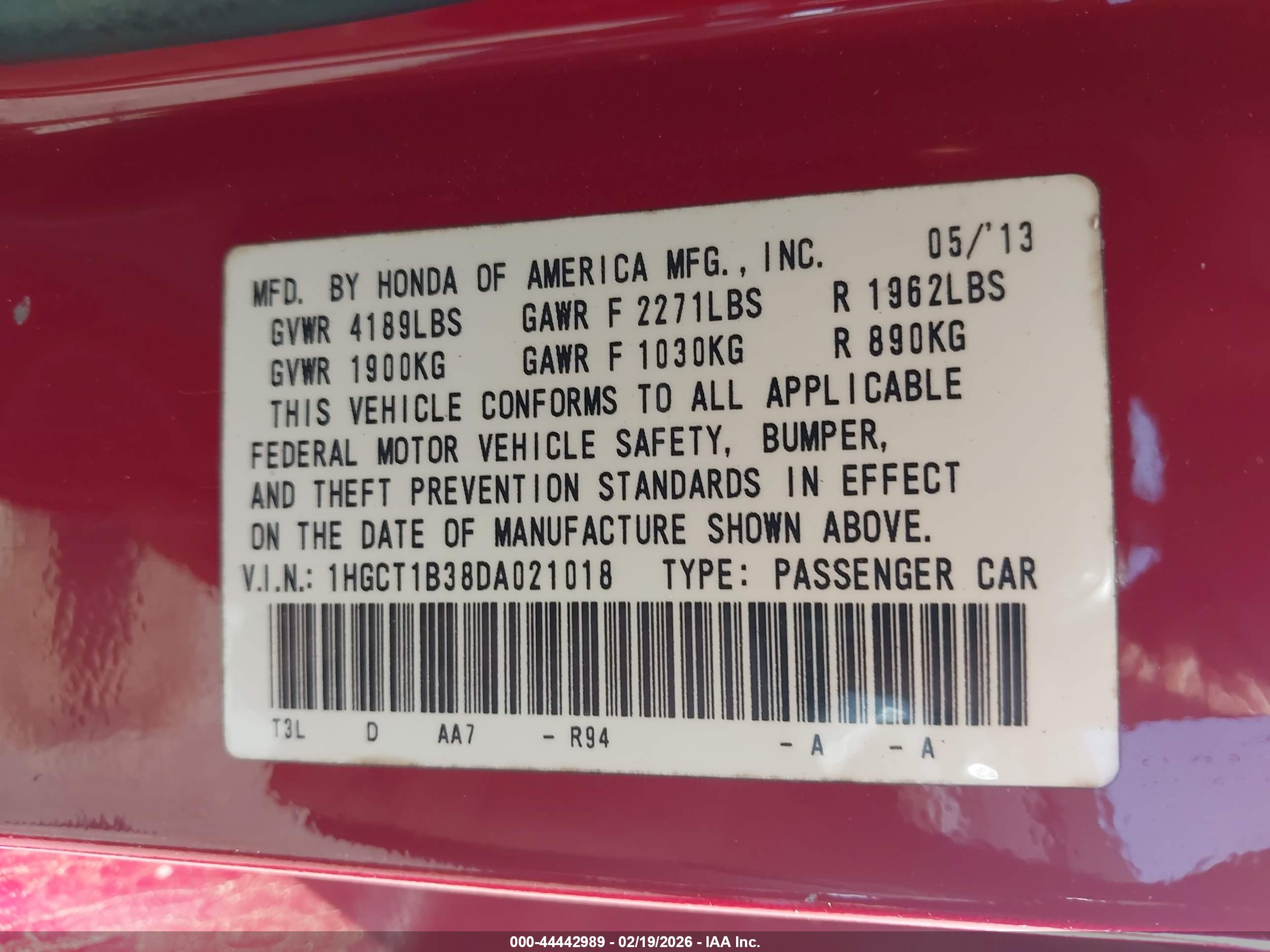 HONDA ACCORD image 9
