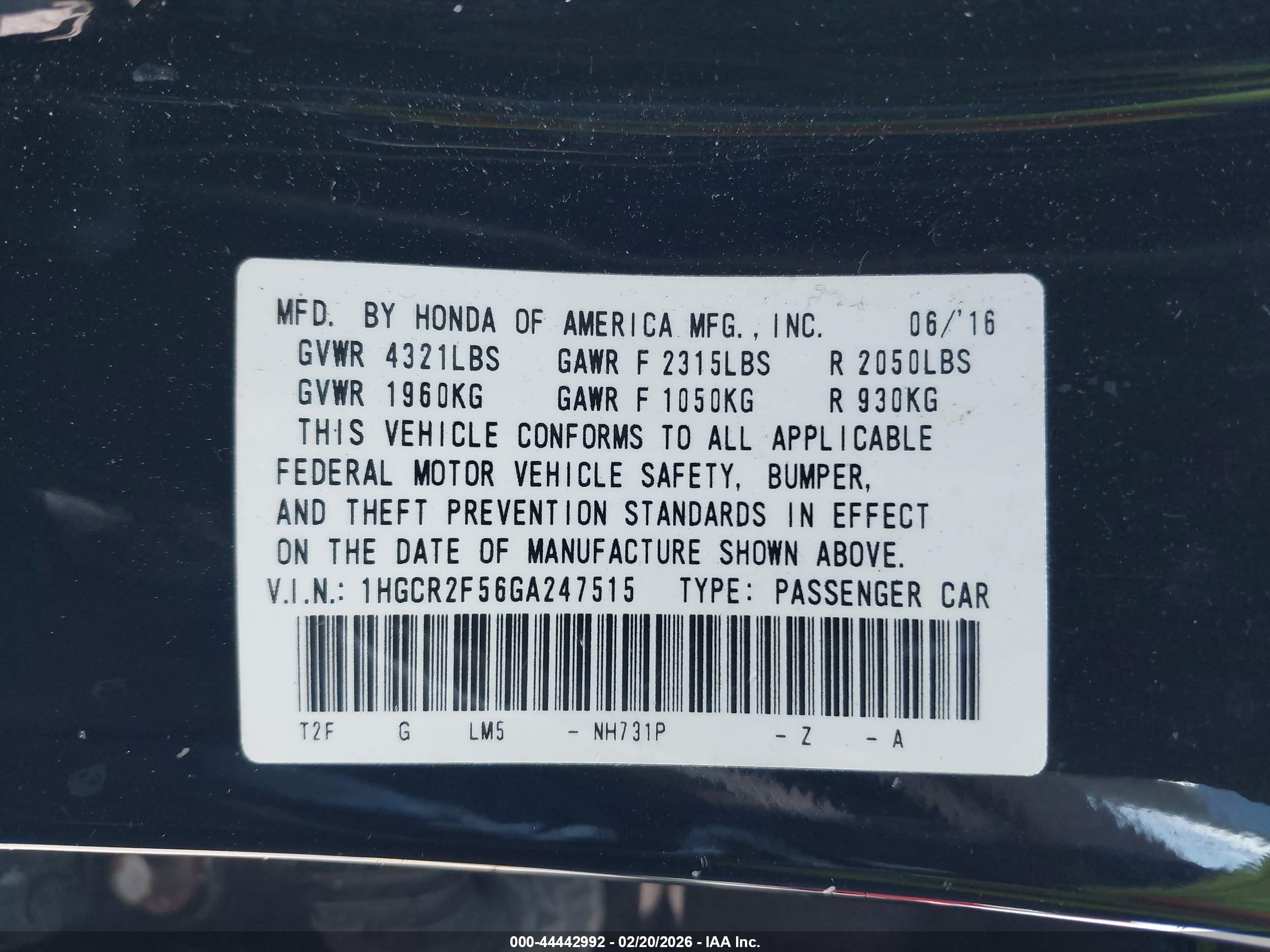 HONDA ACCORD image 9