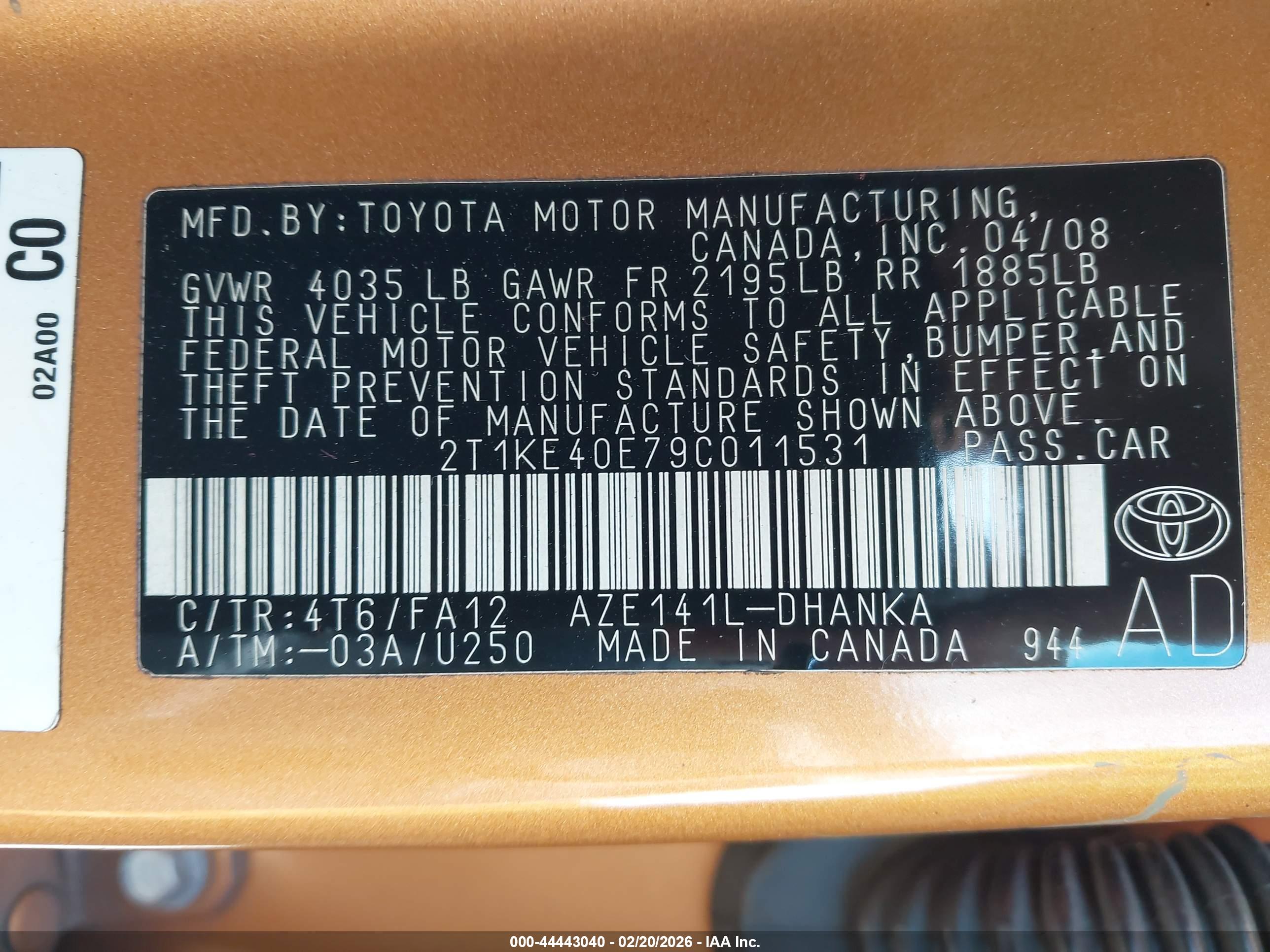 TOYOTA MATRIX image 9