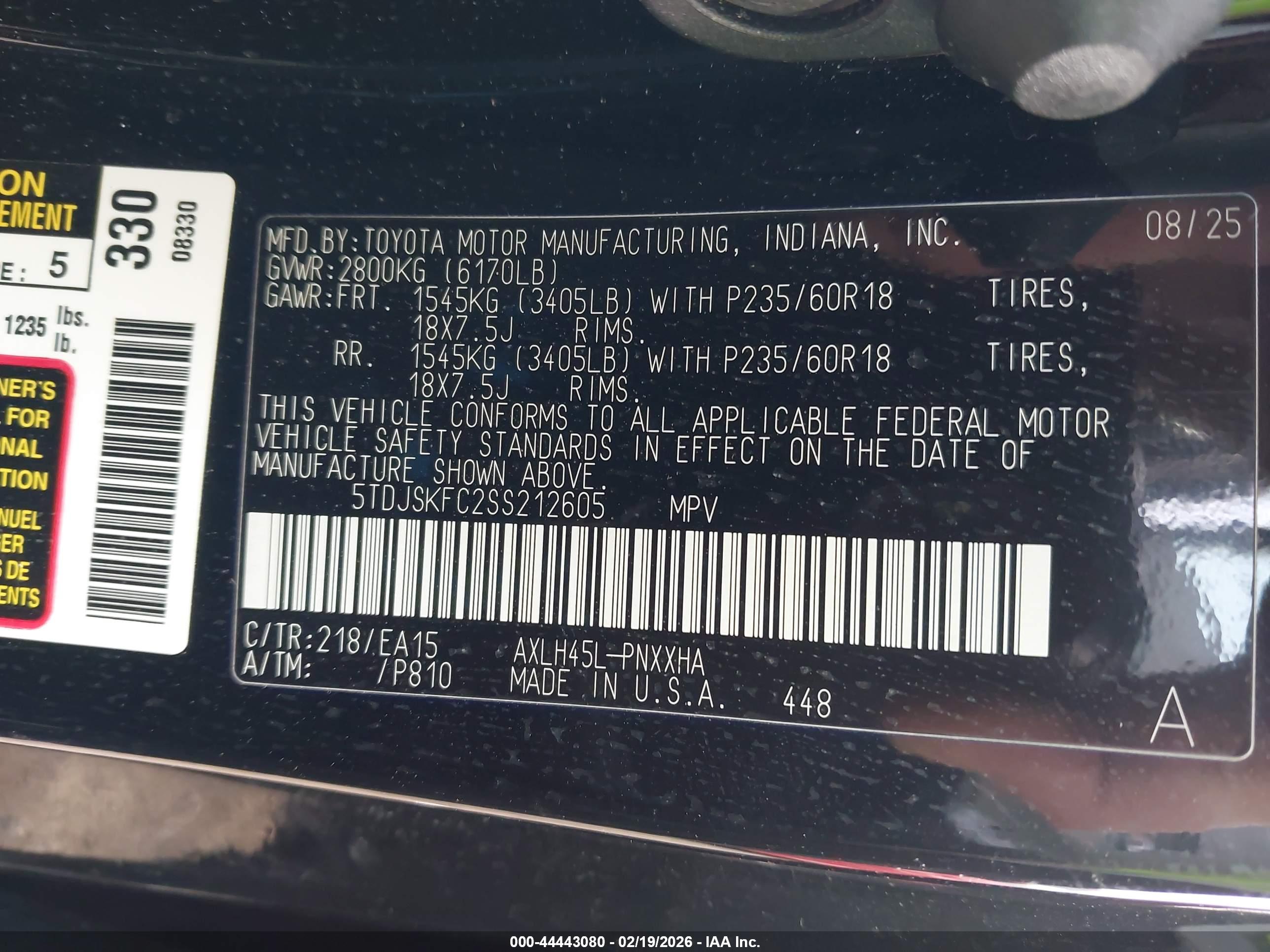 TOYOTA SIENNA image 9