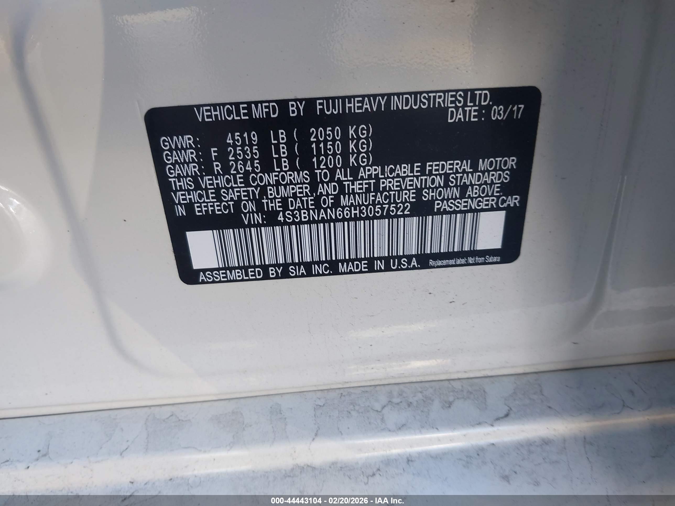 SUBARU LEGACY image 9
