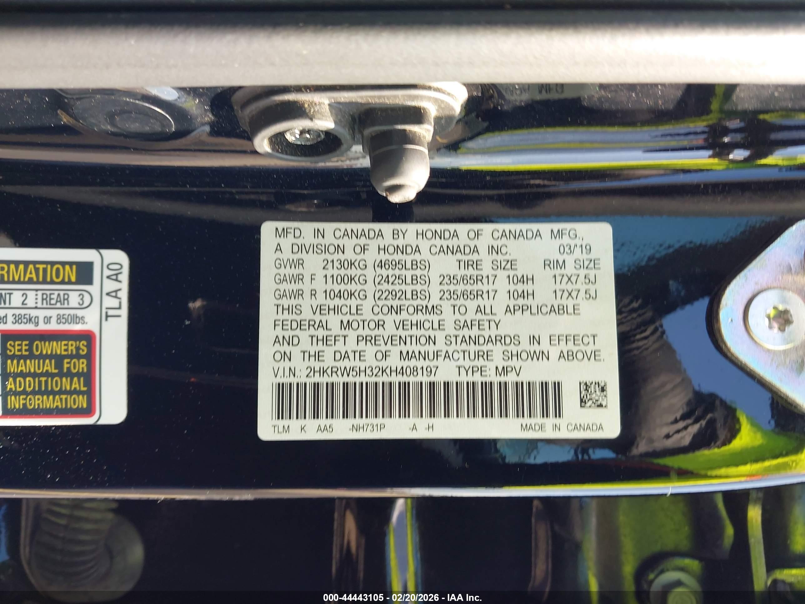 HONDA CR-V image 9