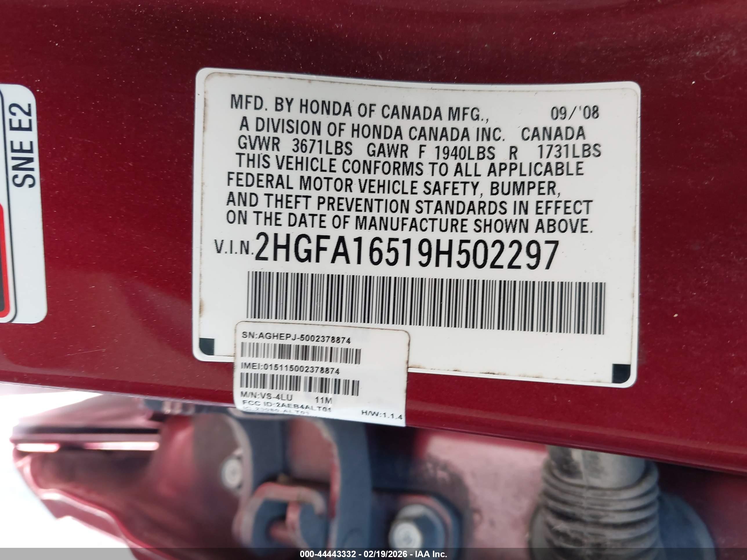 HONDA CIVIC image 9