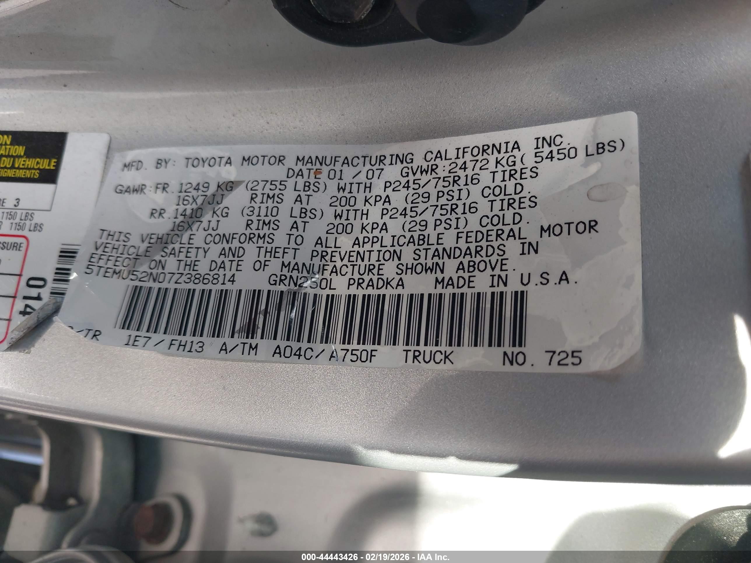TOYOTA TACOMA image 9