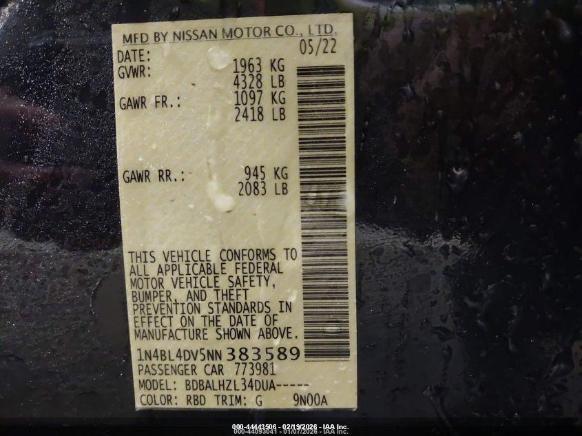 NISSAN ALTIMA image 9