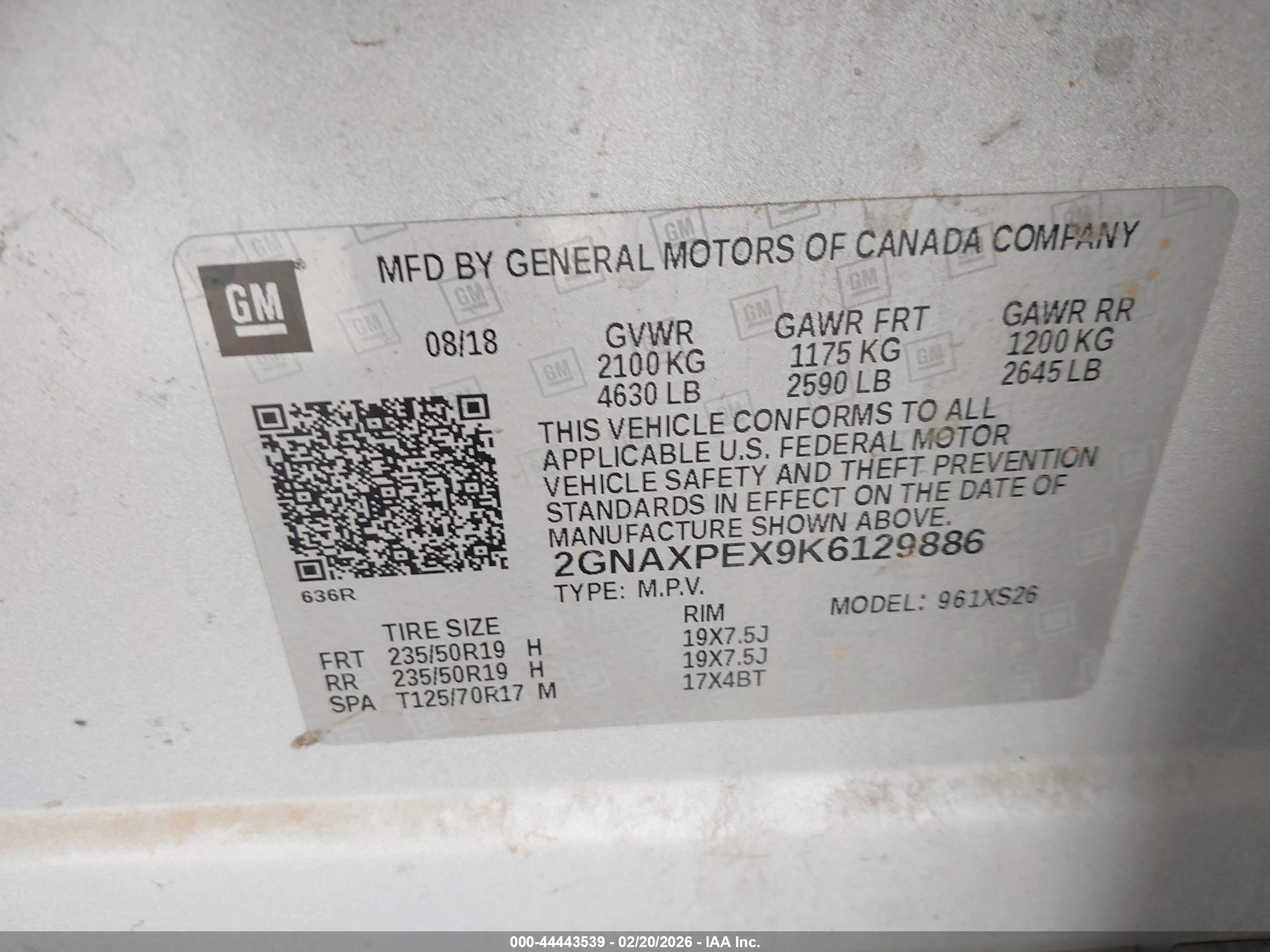CHEVROLET EQUINOX image 9