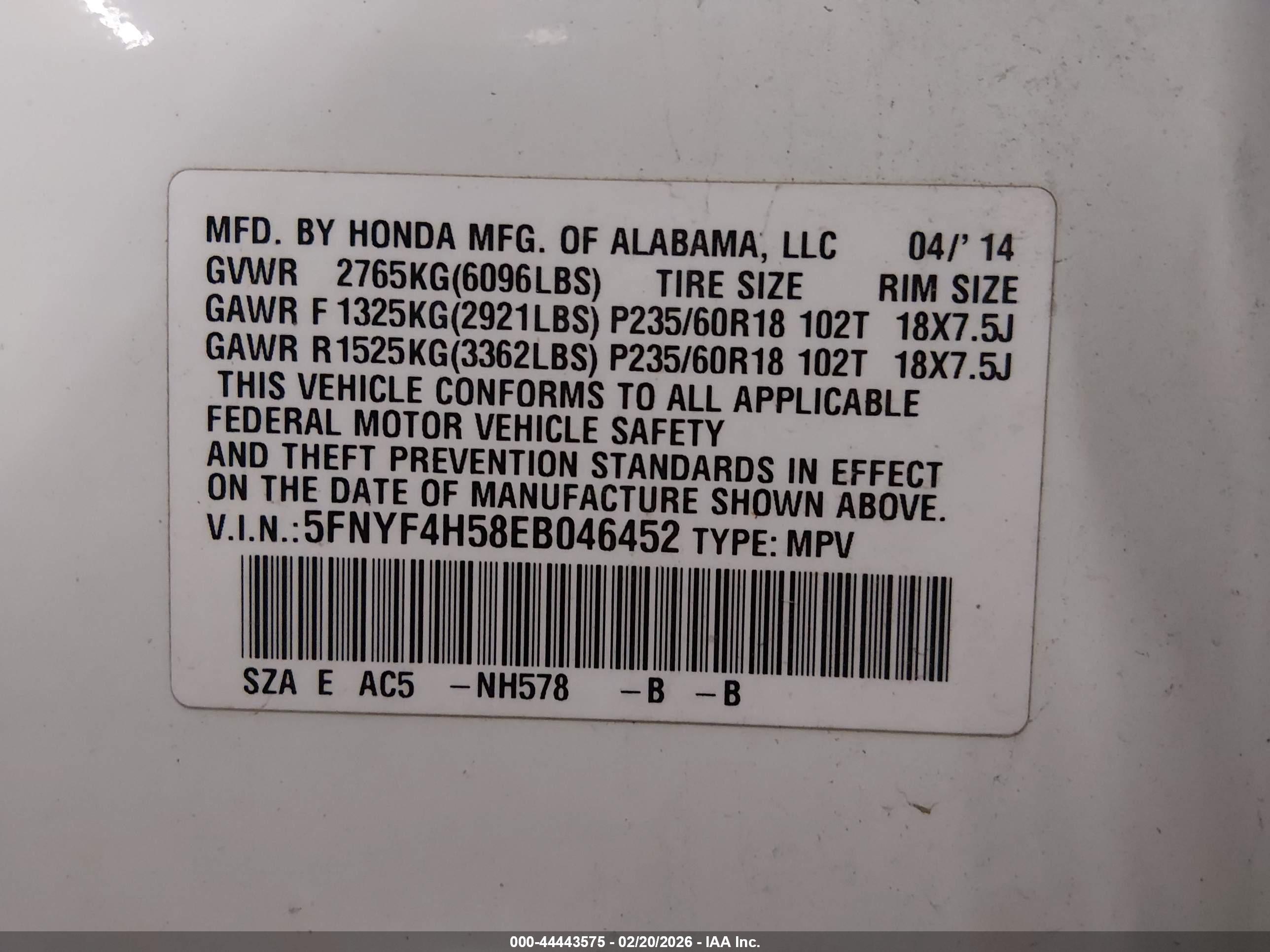 HONDA PILOT image 9