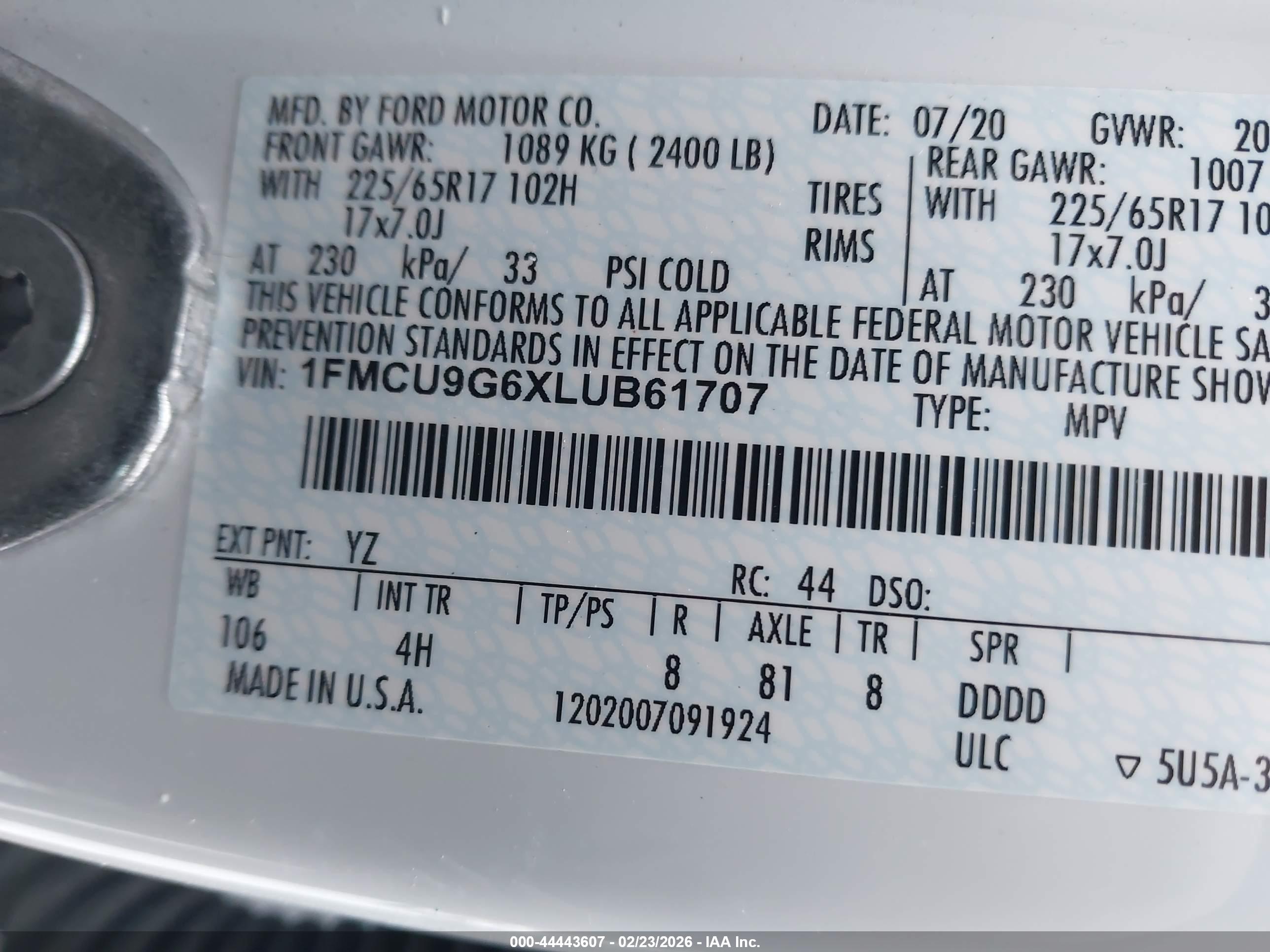 FORD ESCAPE image 9