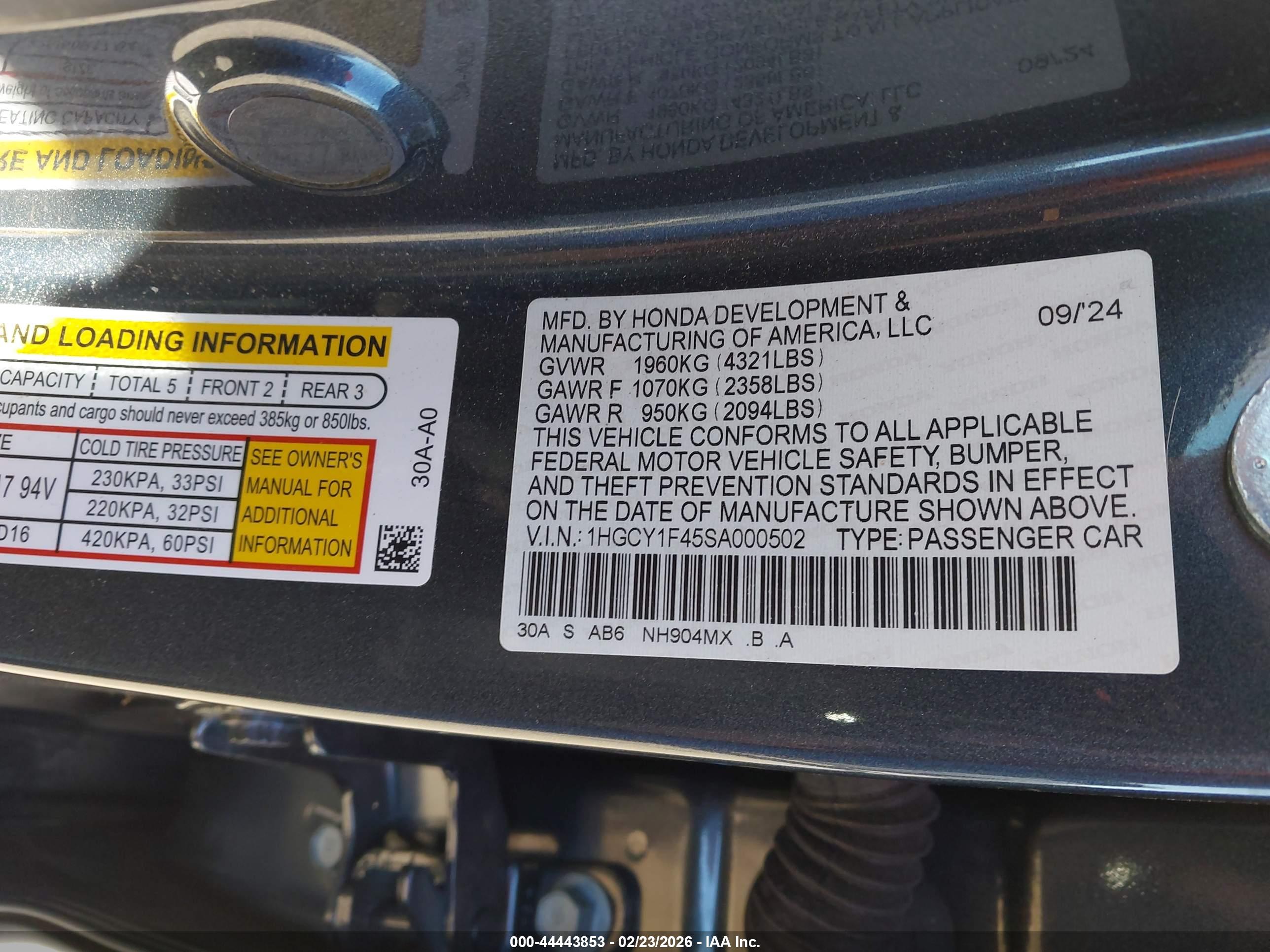 HONDA ACCORD image 9