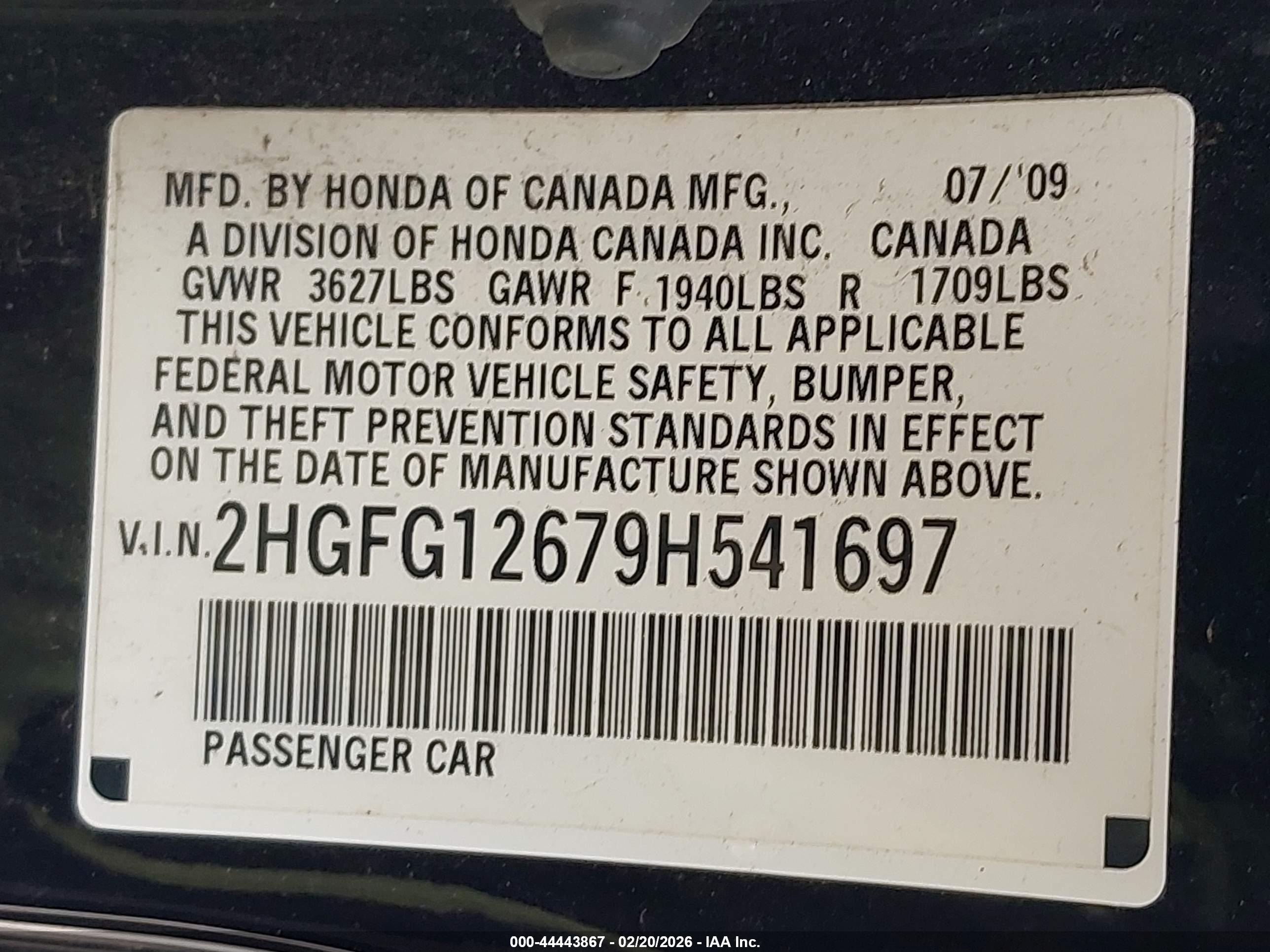HONDA CIVIC image 9