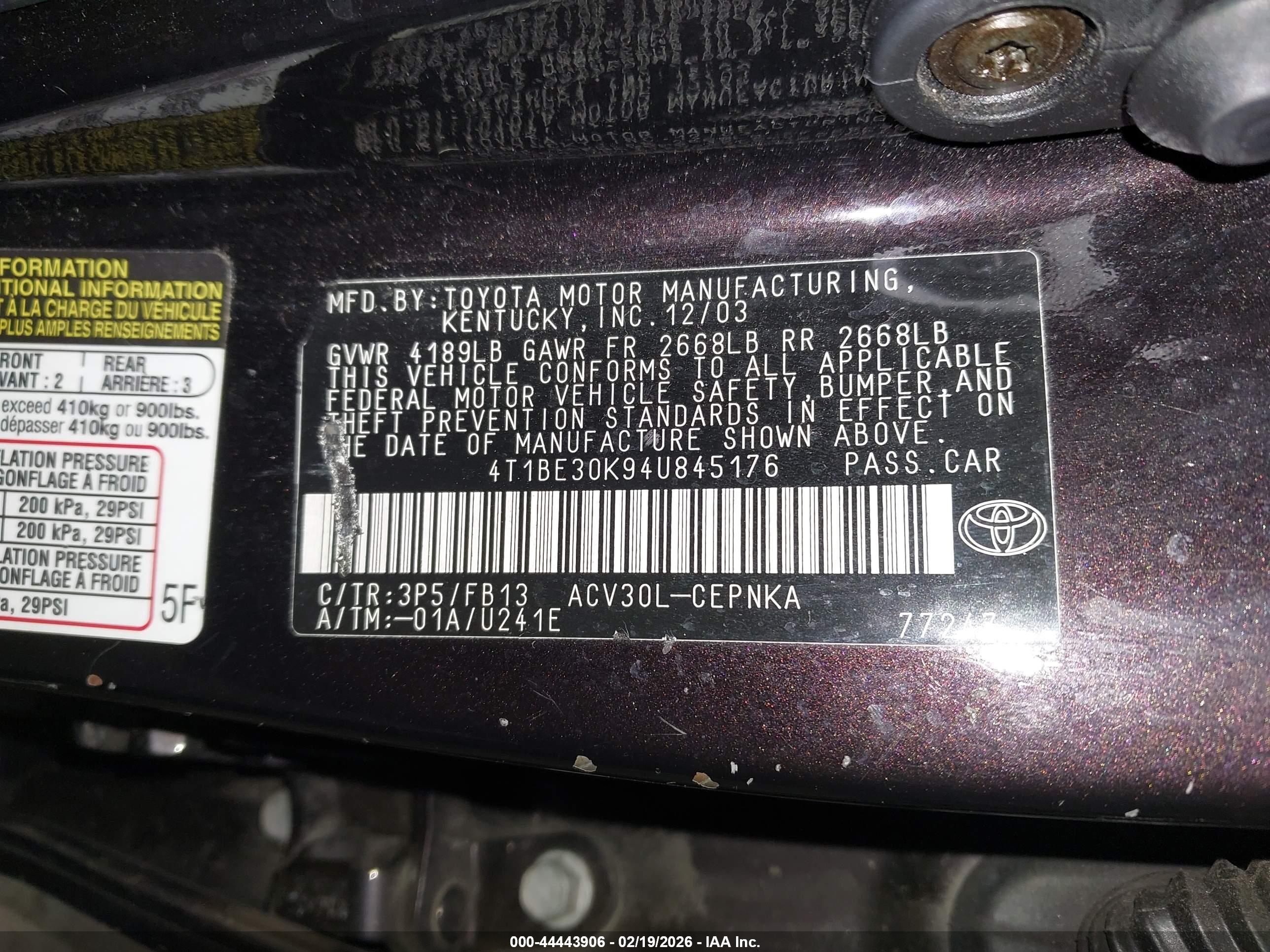 TOYOTA CAMRY image 9