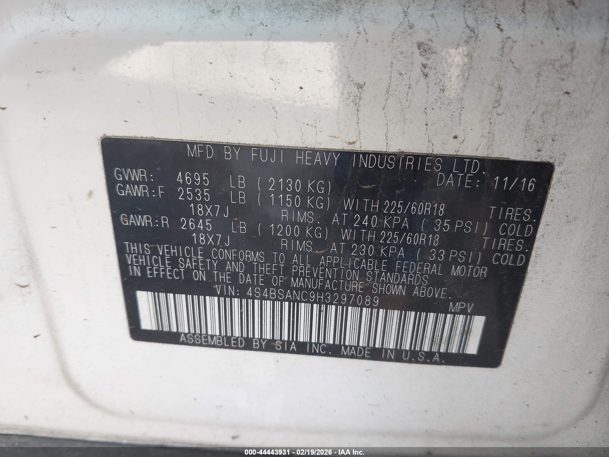 SUBARU OUTBACK image 9