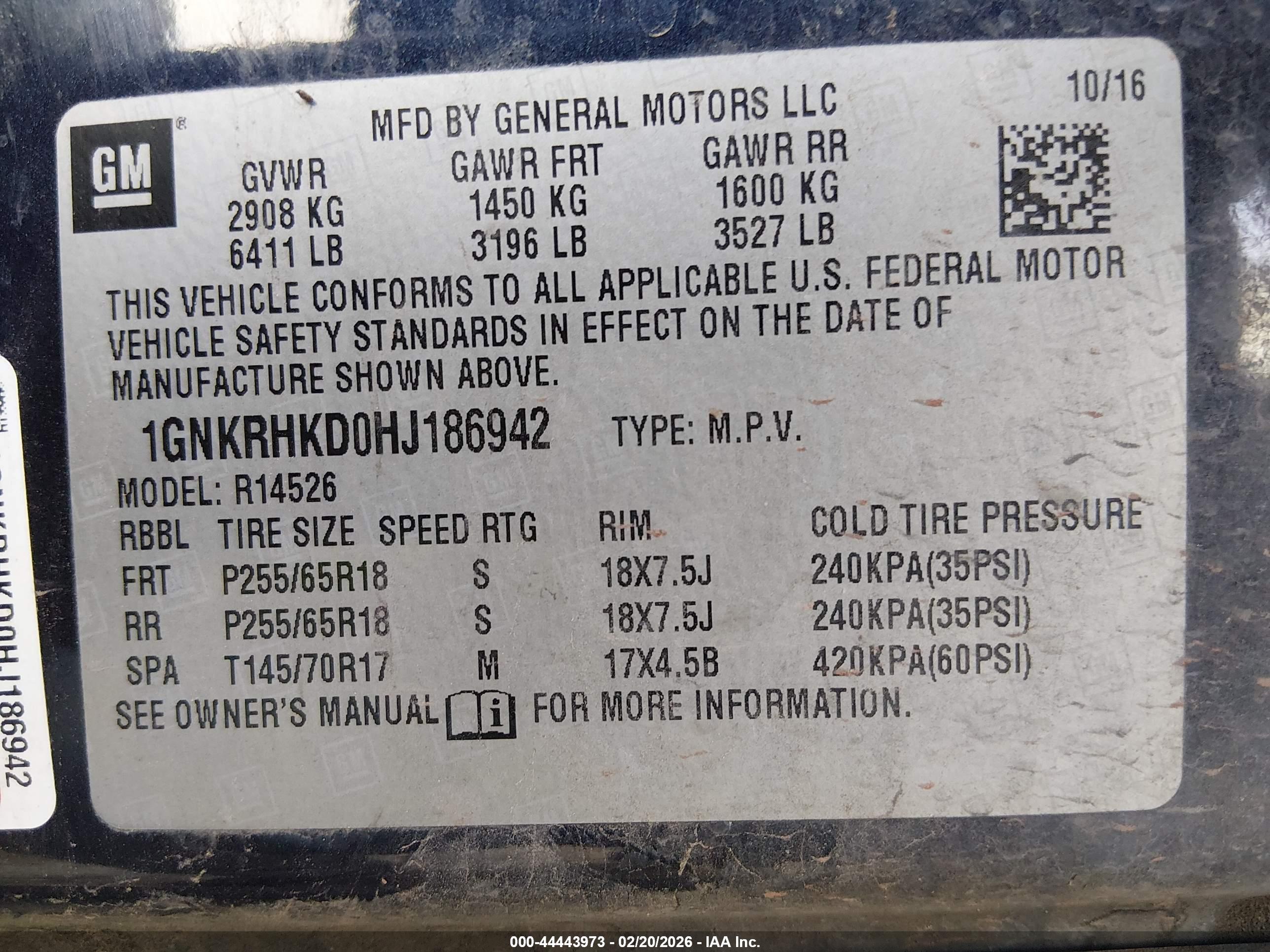 CHEVROLET TRAVERSE image 9