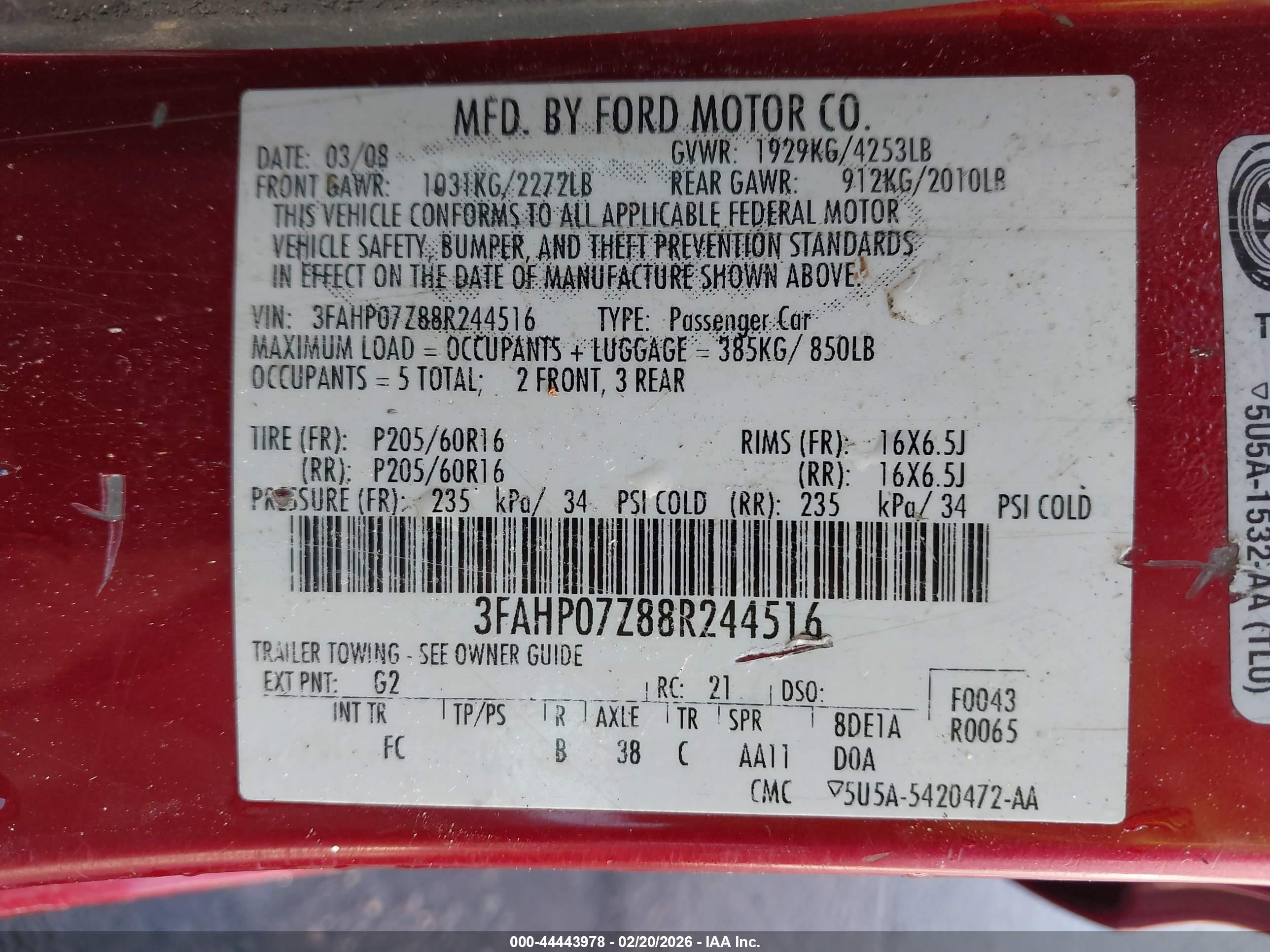 FORD FUSION image 9