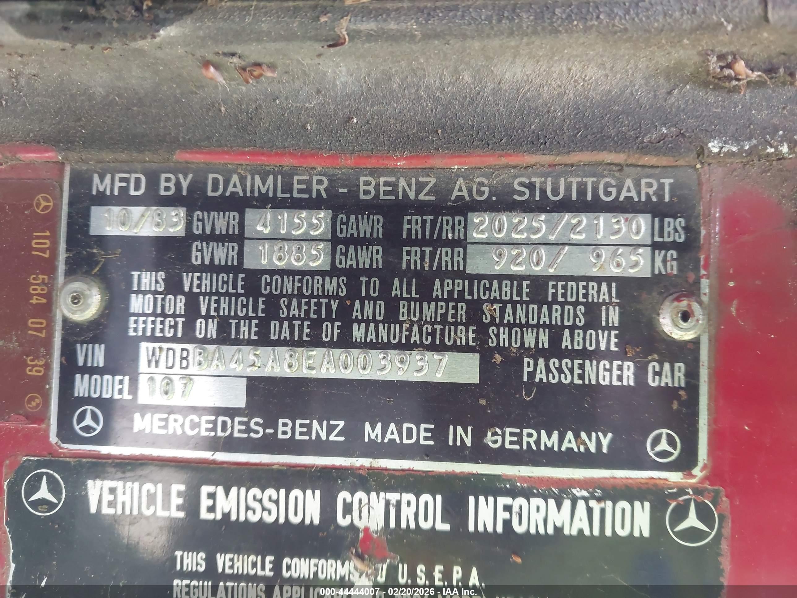 MERCEDES-BENZ 380 image 9