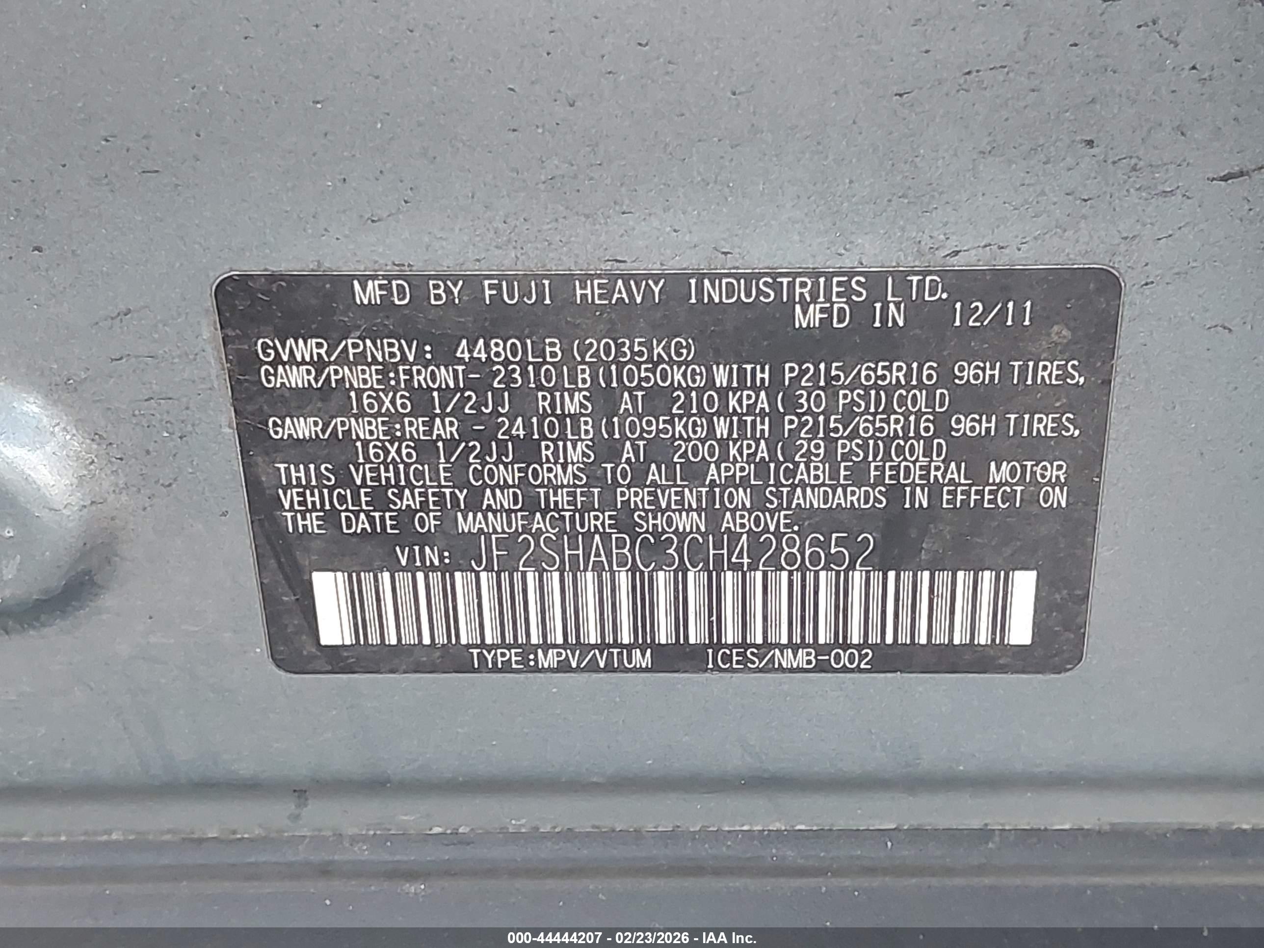 SUBARU FORESTER image 9