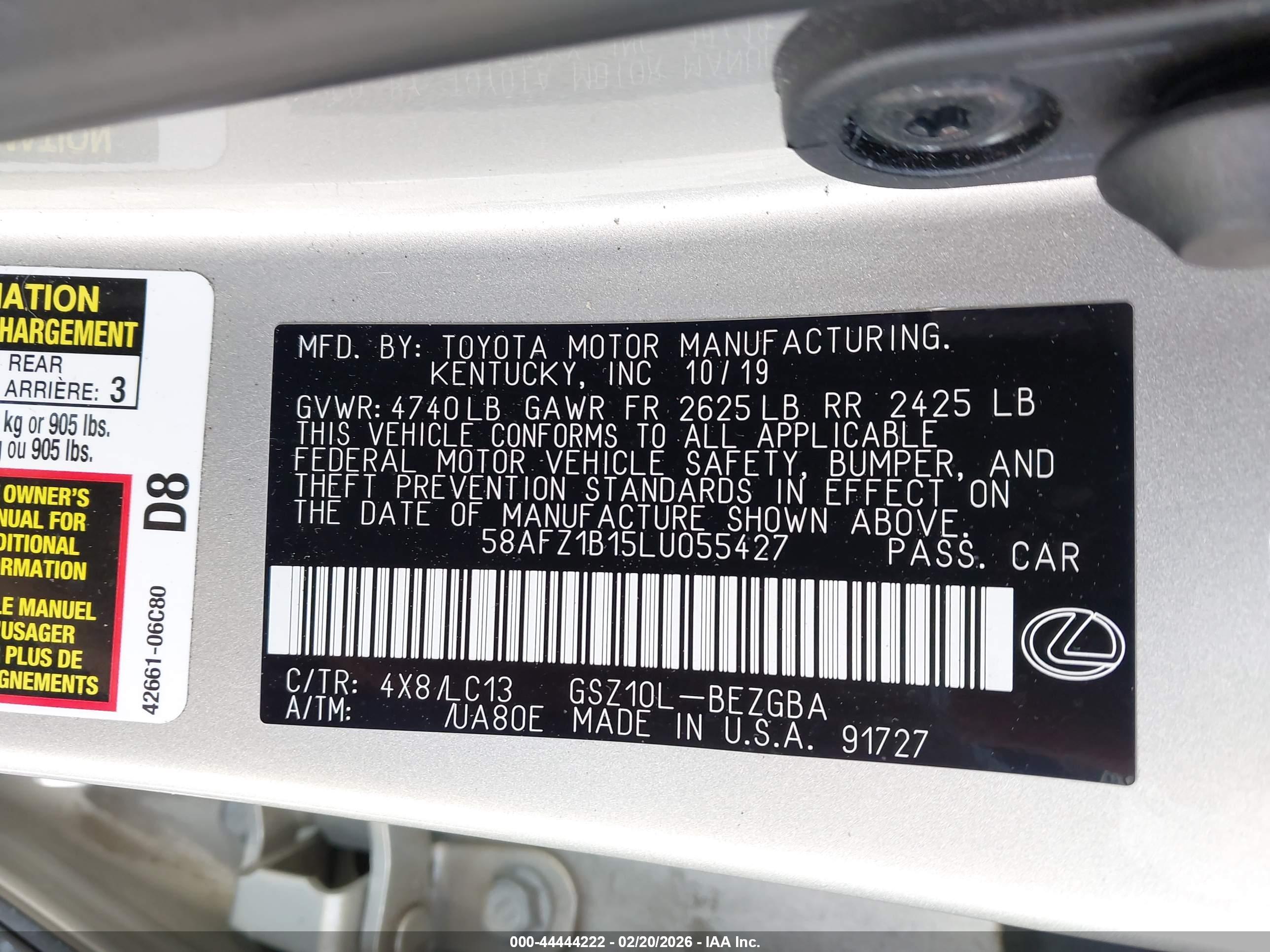 LEXUS ES image 9