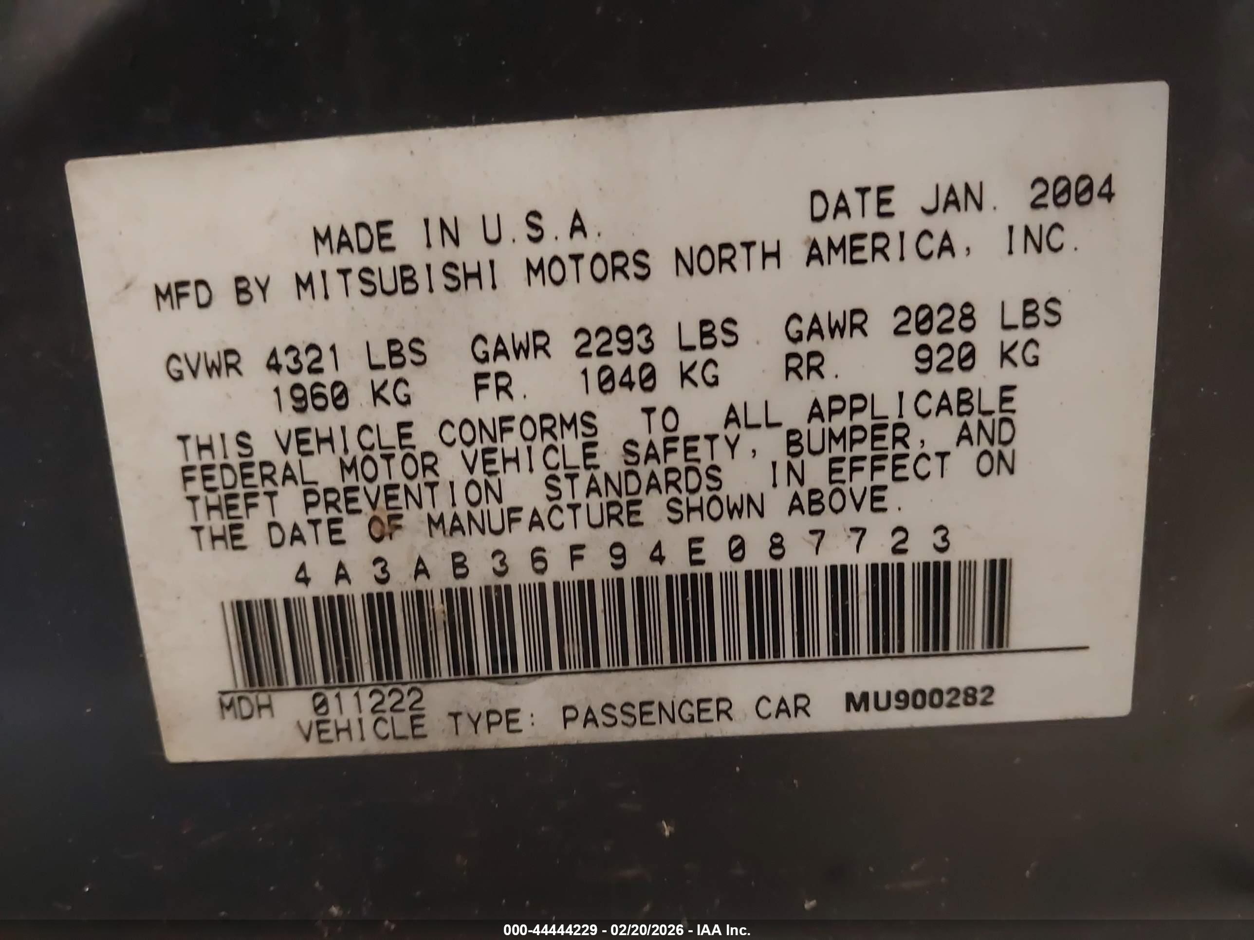 MITSUBISHI GALANT image 9