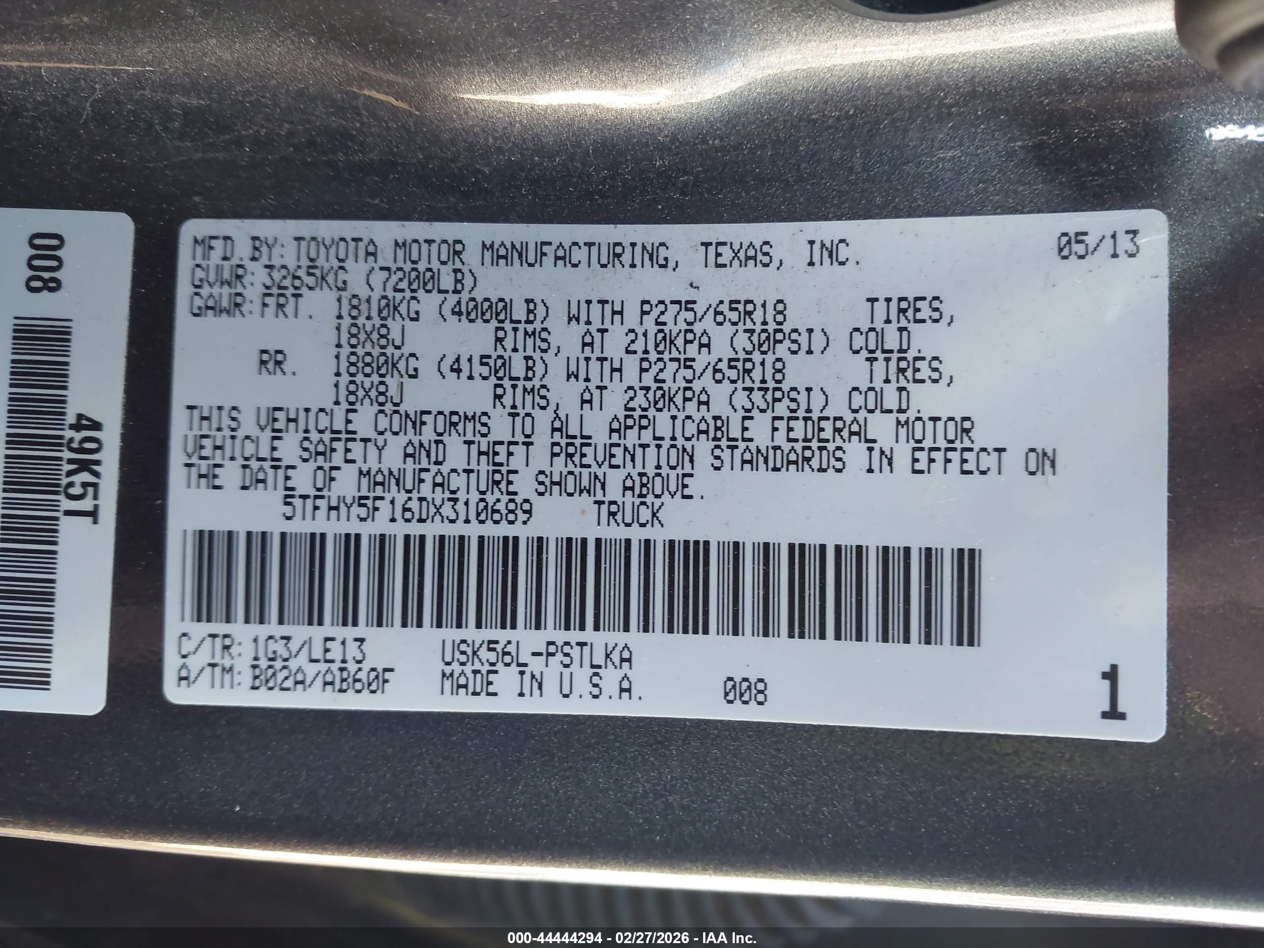TOYOTA TUNDRA image 9