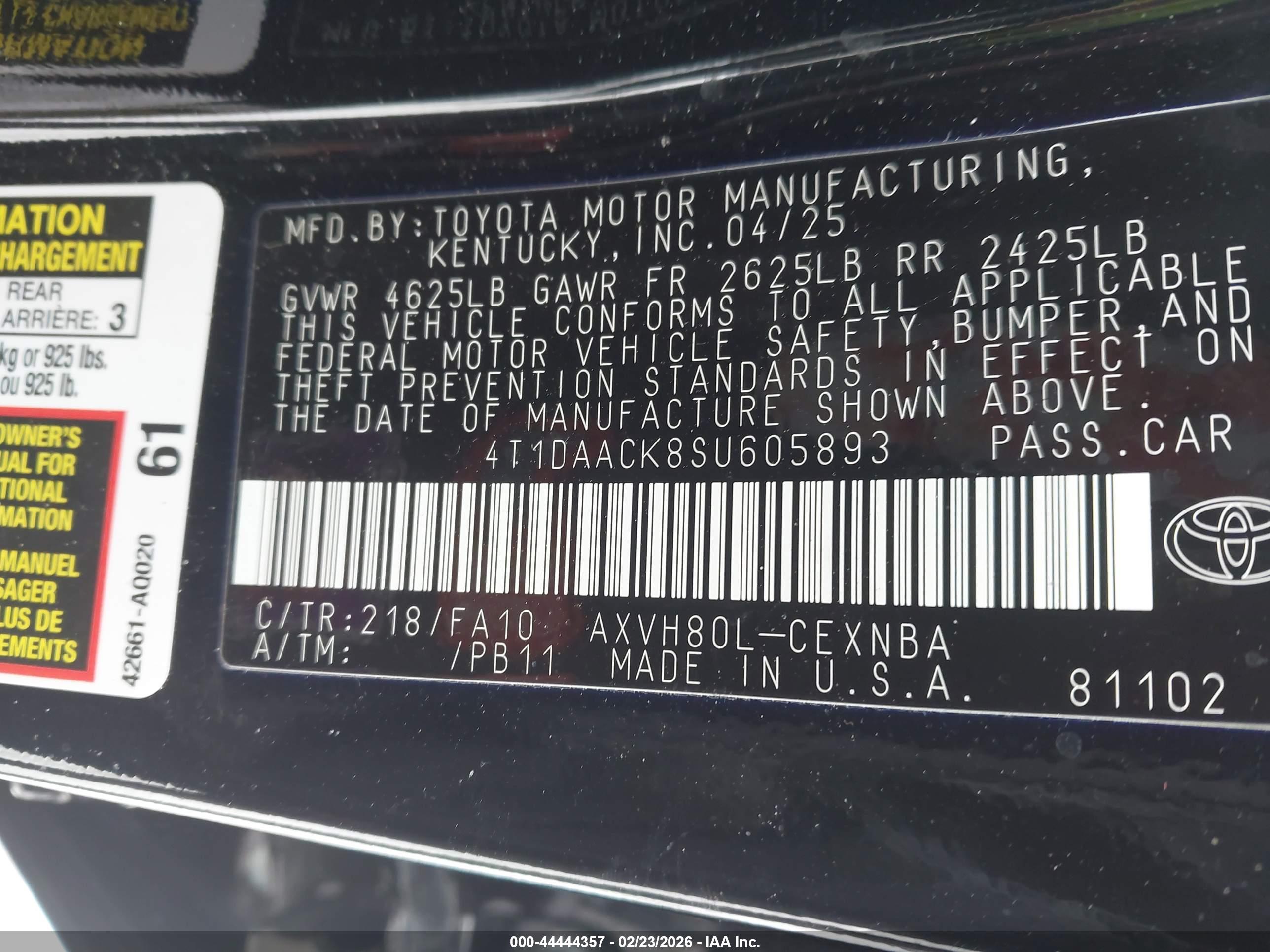 TOYOTA CAMRY image 9