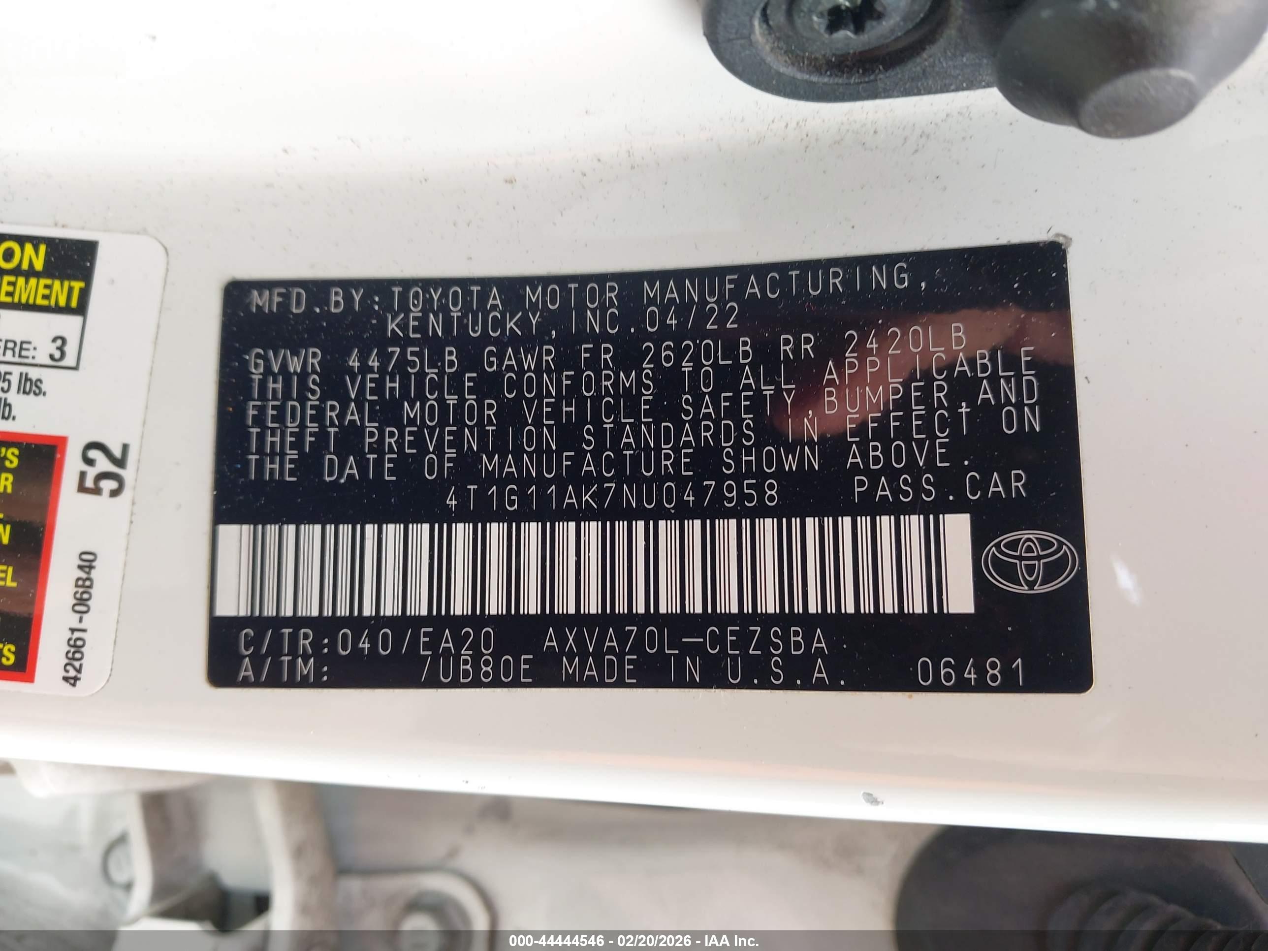 TOYOTA CAMRY image 9