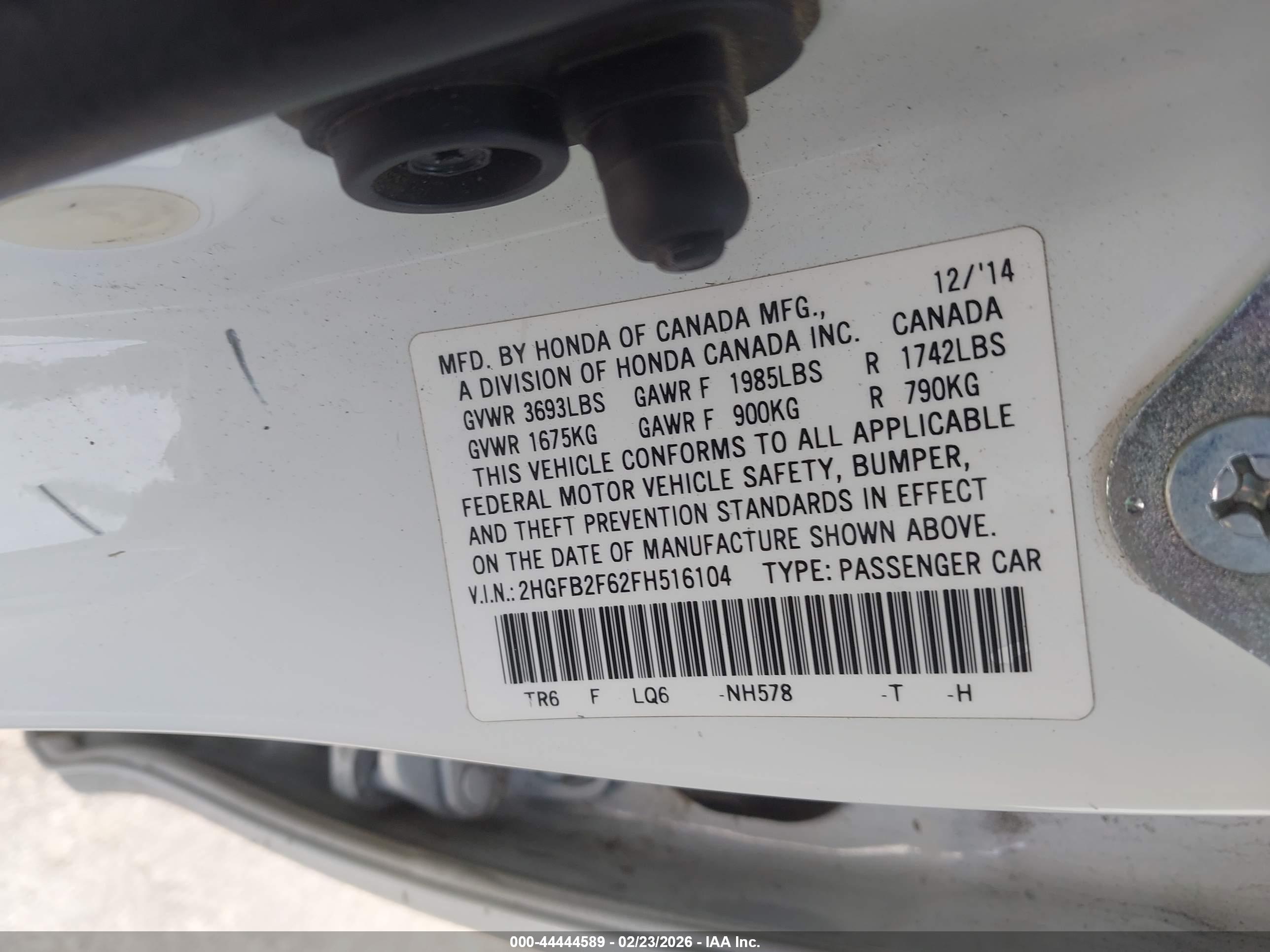 HONDA CIVIC image 9