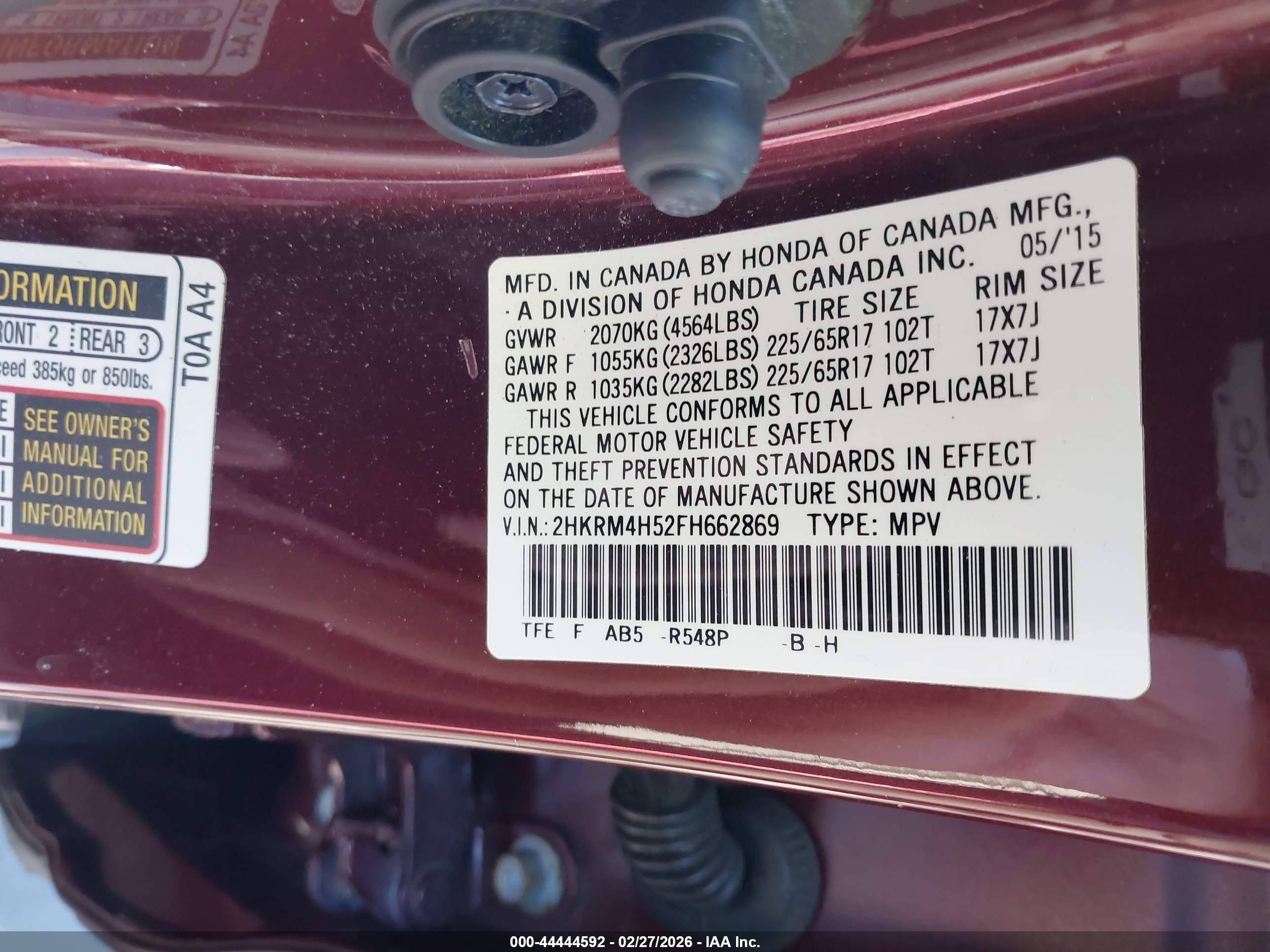 HONDA CR-V image 9