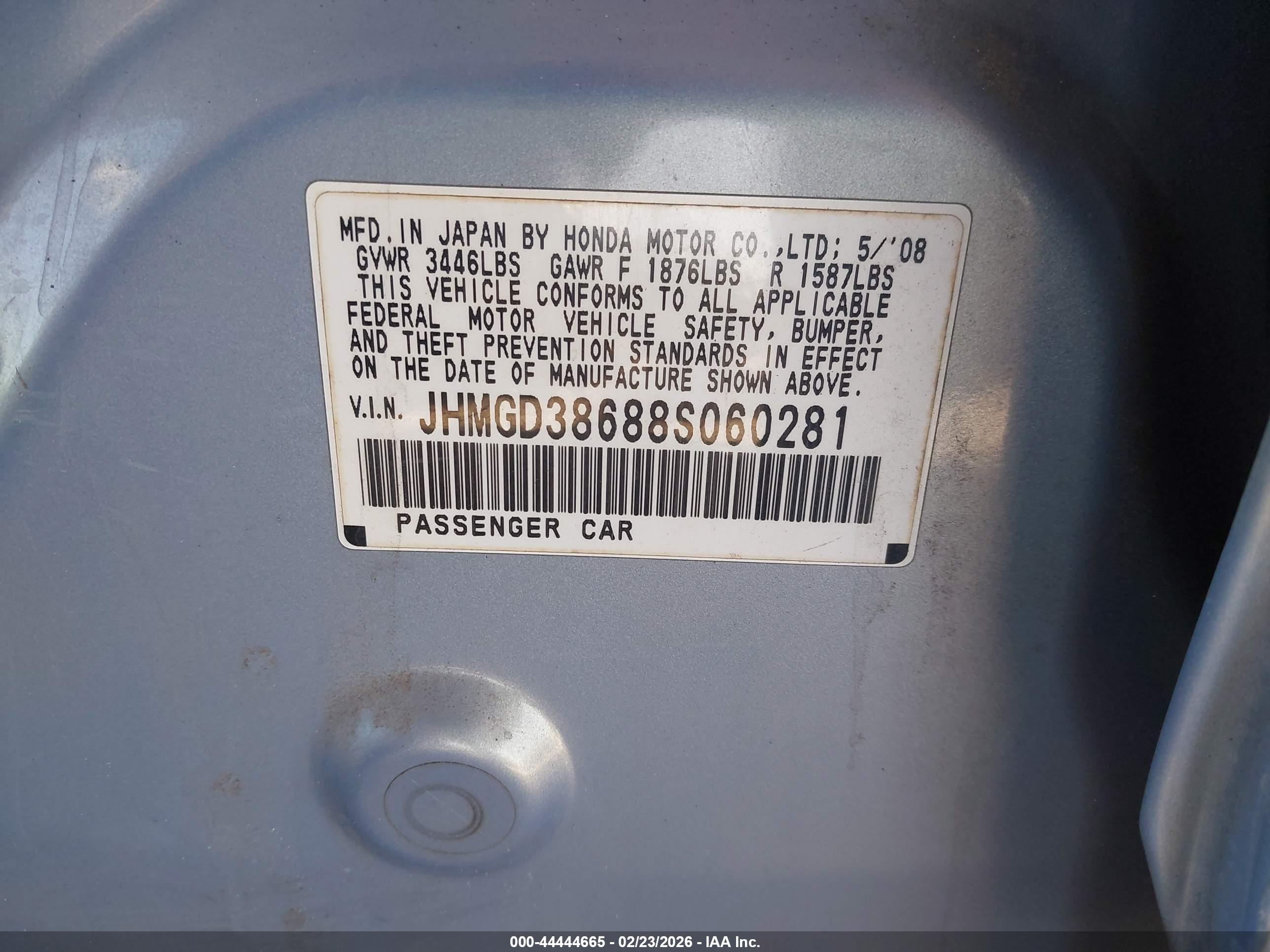 HONDA FIT image 9