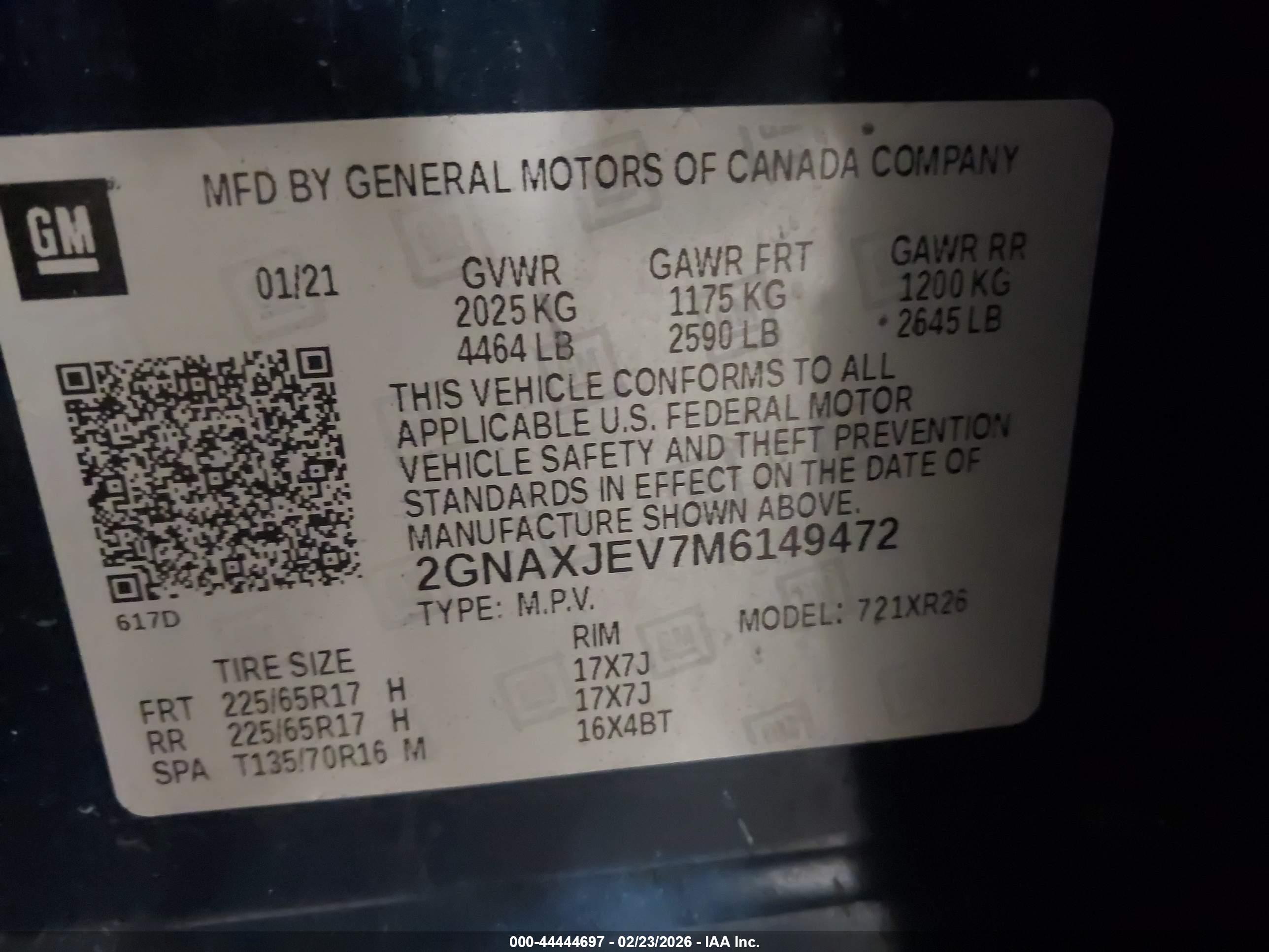 CHEVROLET EQUINOX image 9