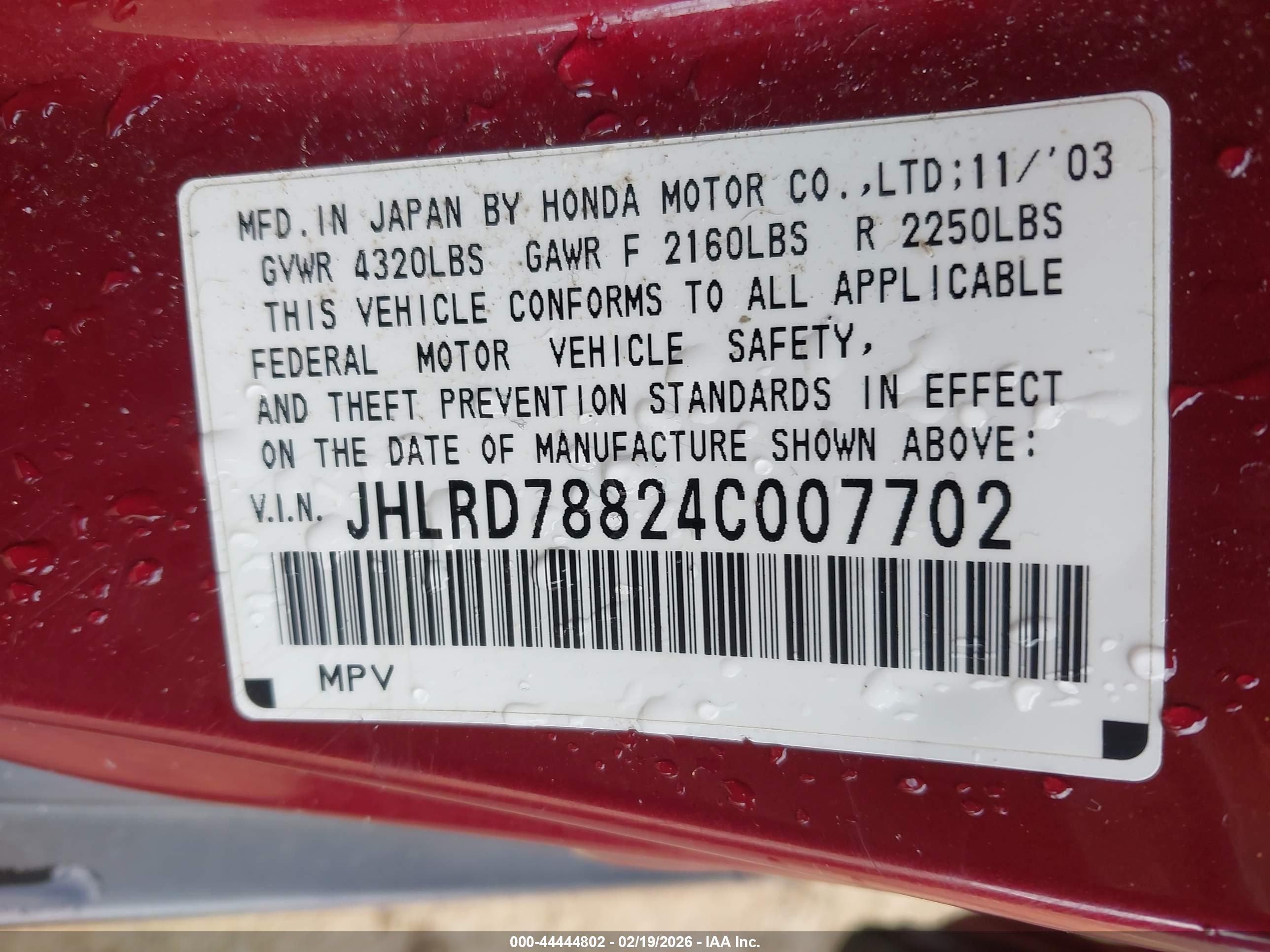 HONDA CR-V image 9