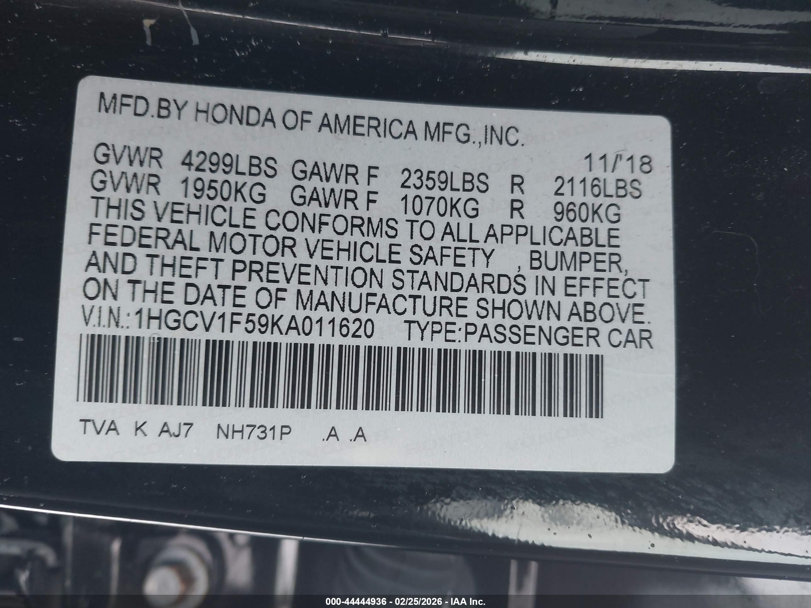 HONDA ACCORD image 9