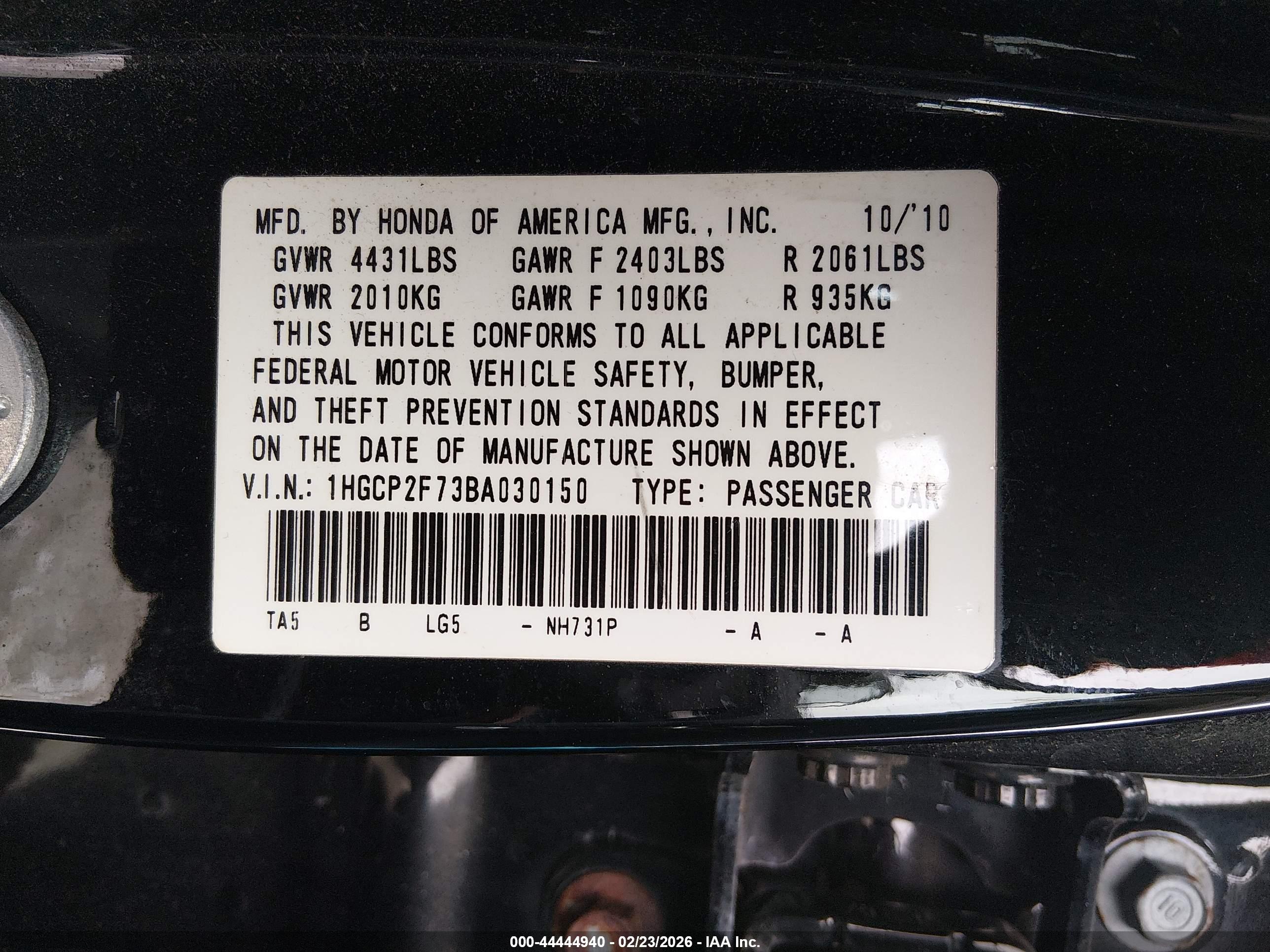HONDA ACCORD image 9
