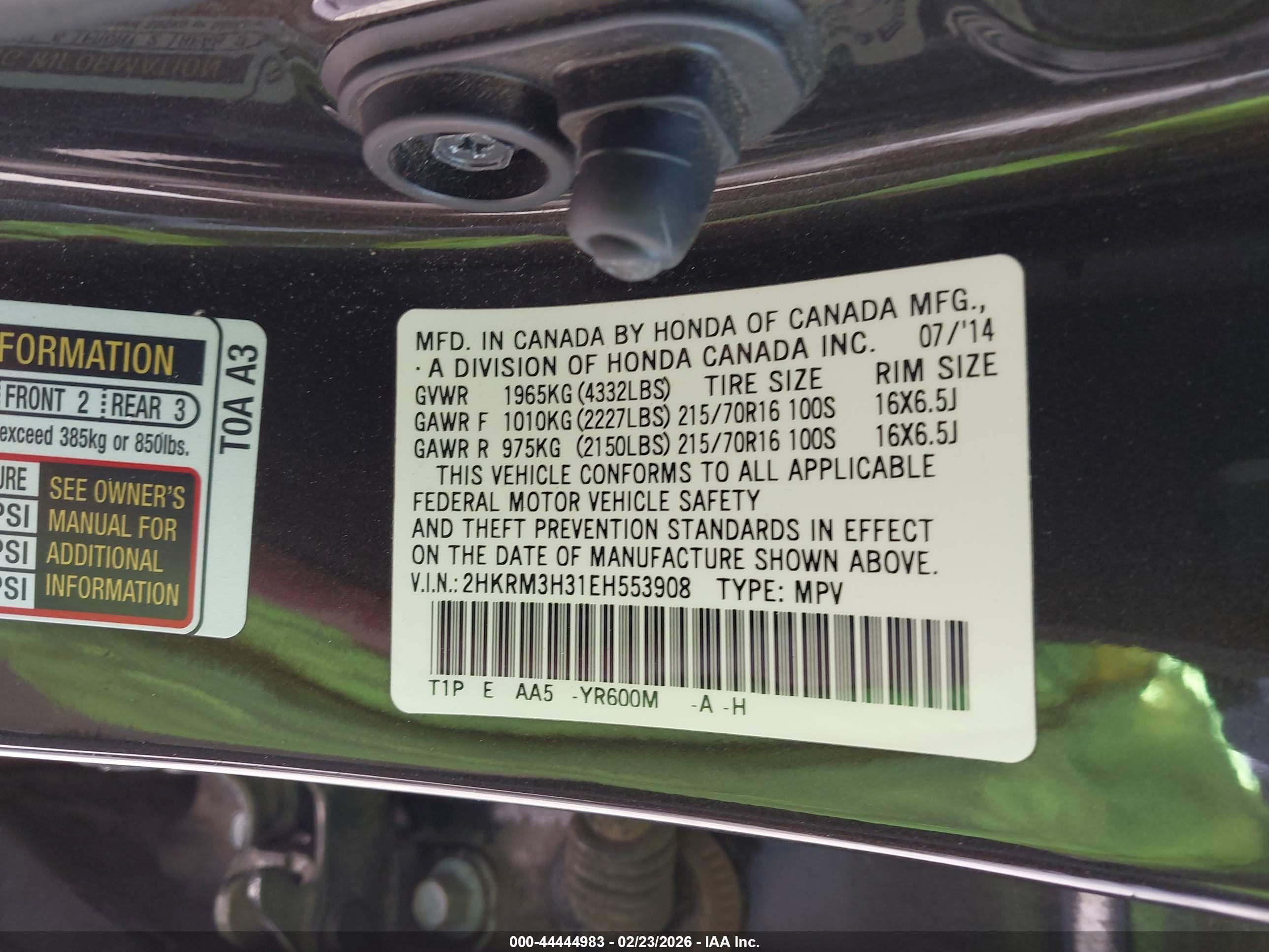 HONDA CR-V image 9