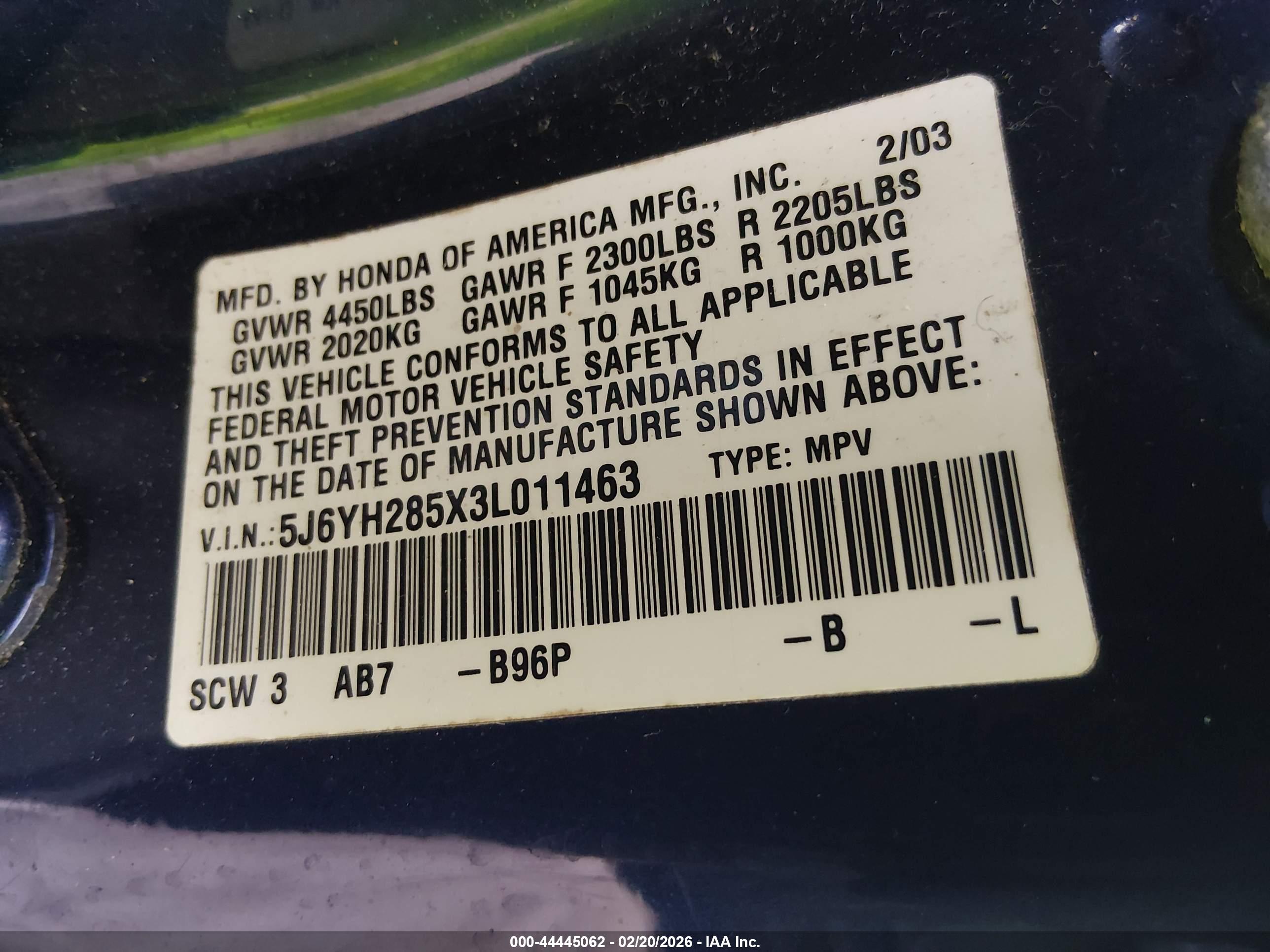 HONDA ELEMENT image 9
