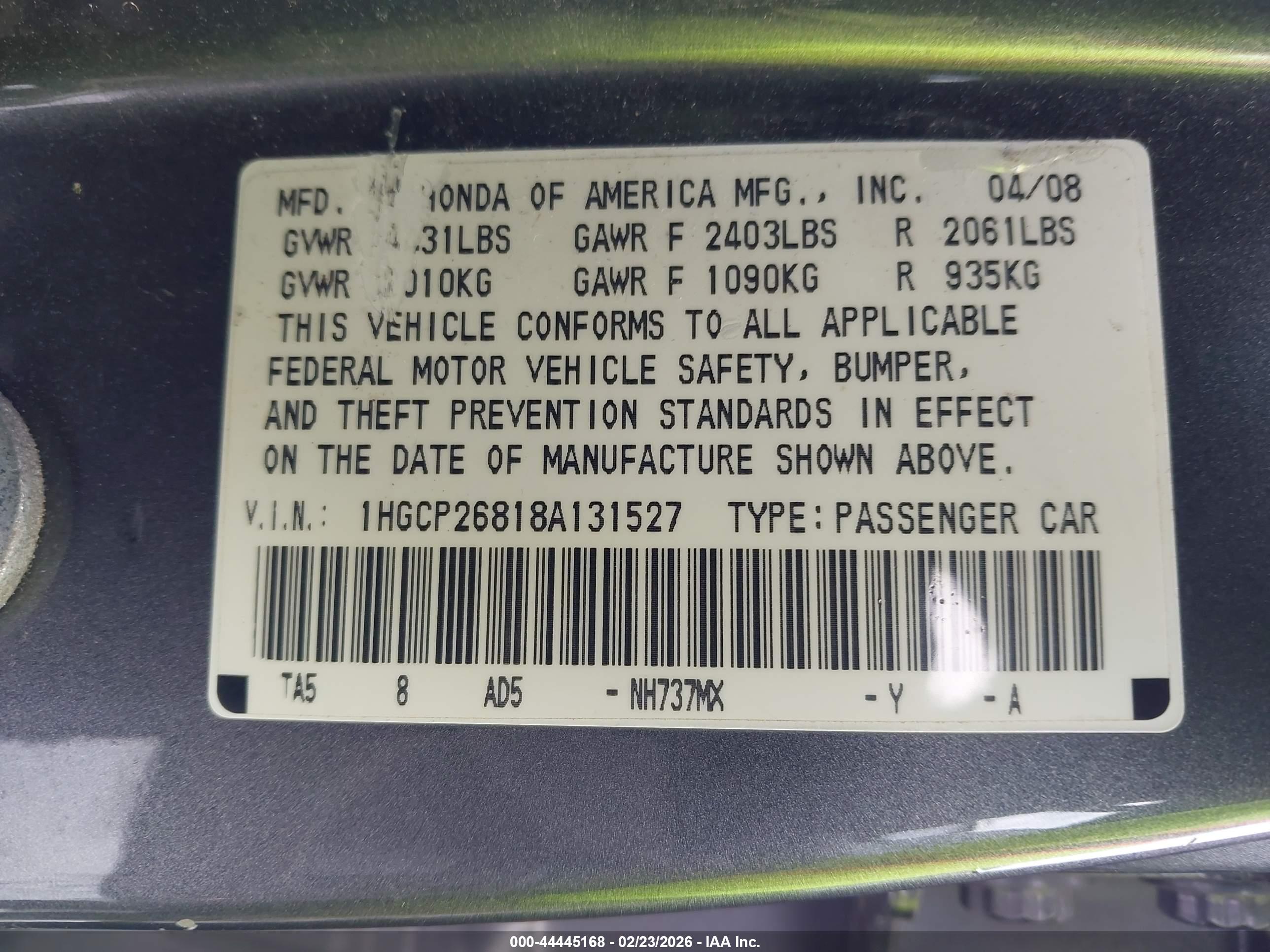 HONDA ACCORD image 9