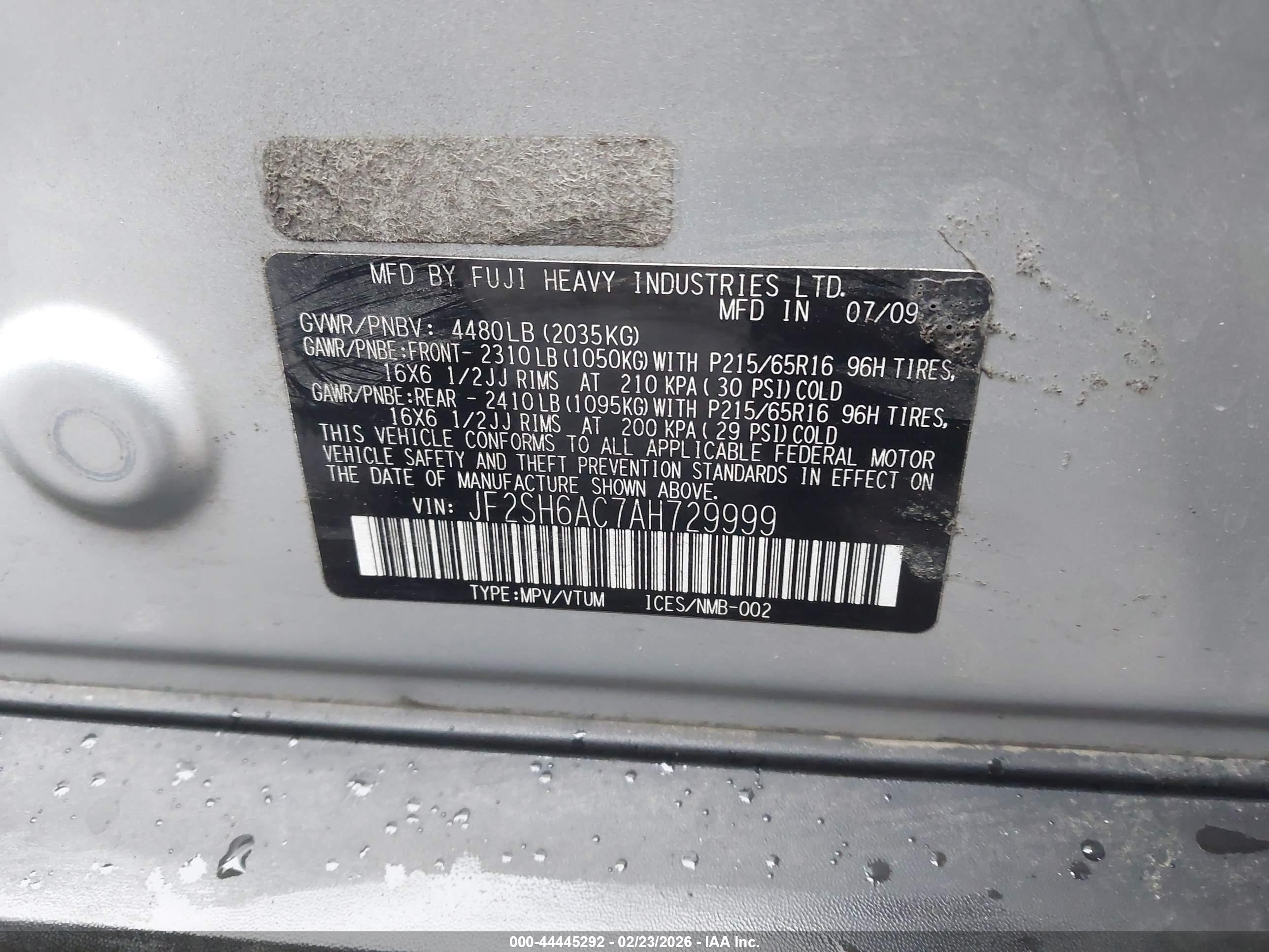 SUBARU FORESTER image 9