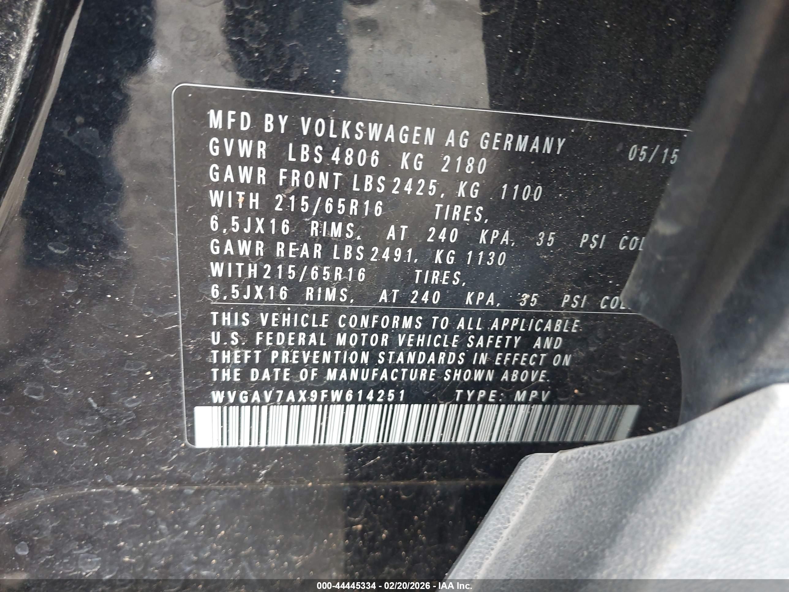 VOLKSWAGEN TIGUAN image 9