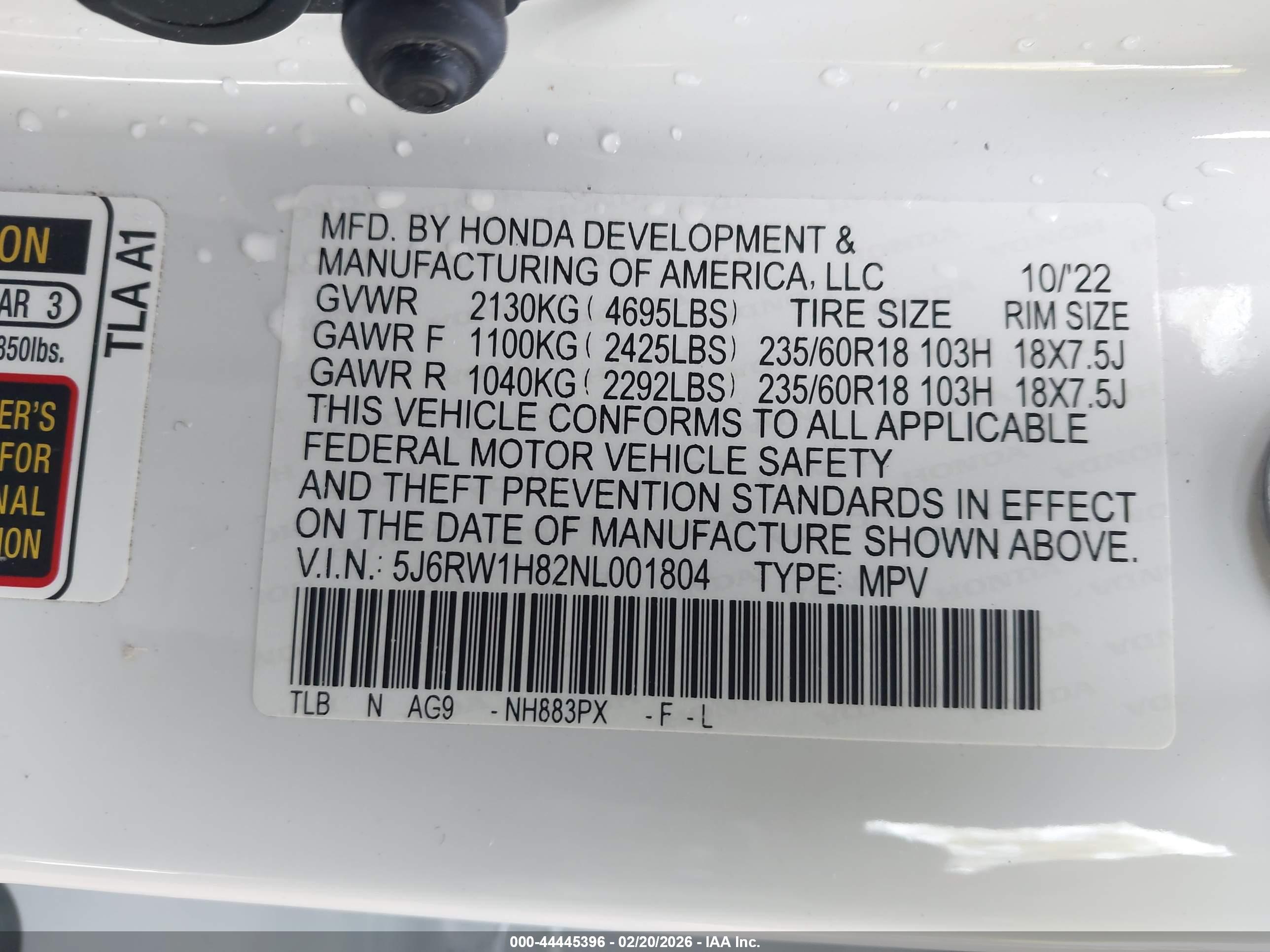 HONDA CR-V image 9